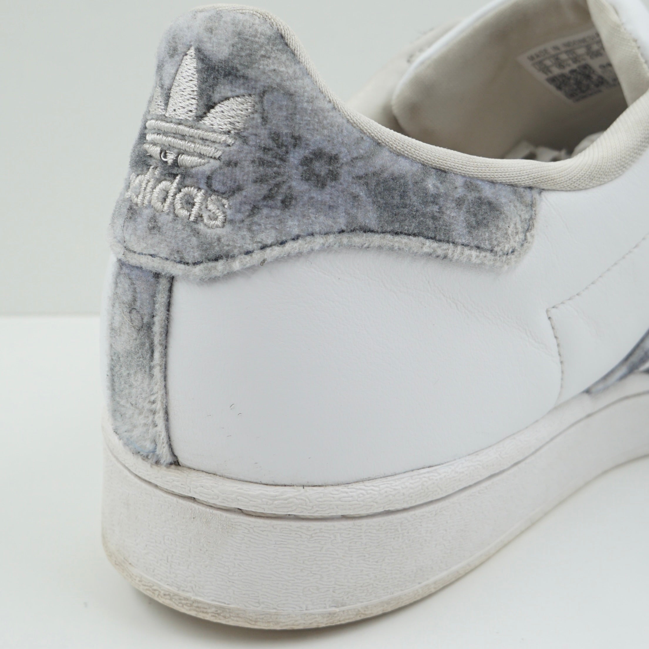 Adidas Superstar White Serrated Denim