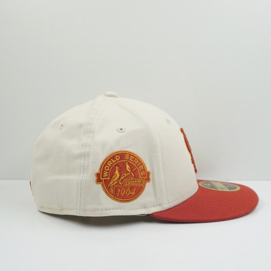 New Era St Louis Cardinals Beige Orange Fitted Cap Low Profile