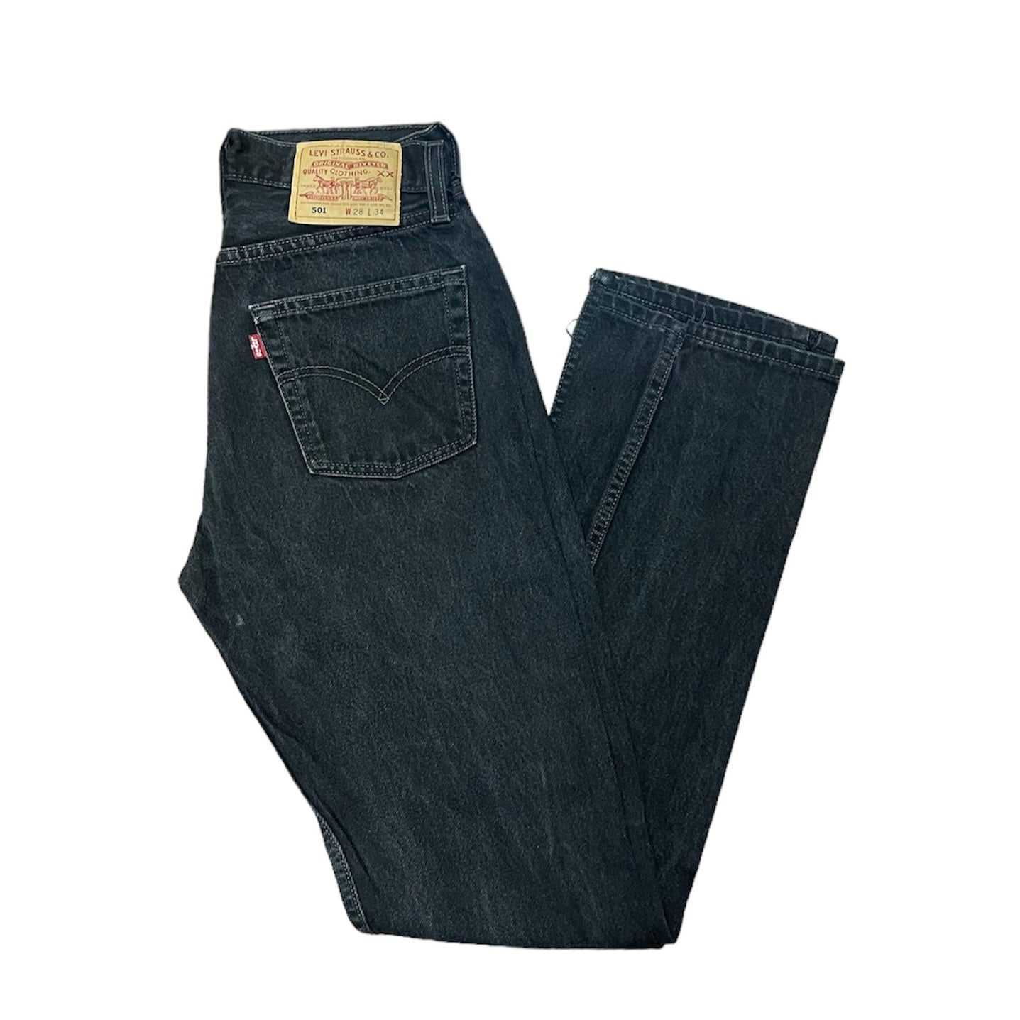 Vintage Levis 501 Black/Grey Jeans (W28/L34)