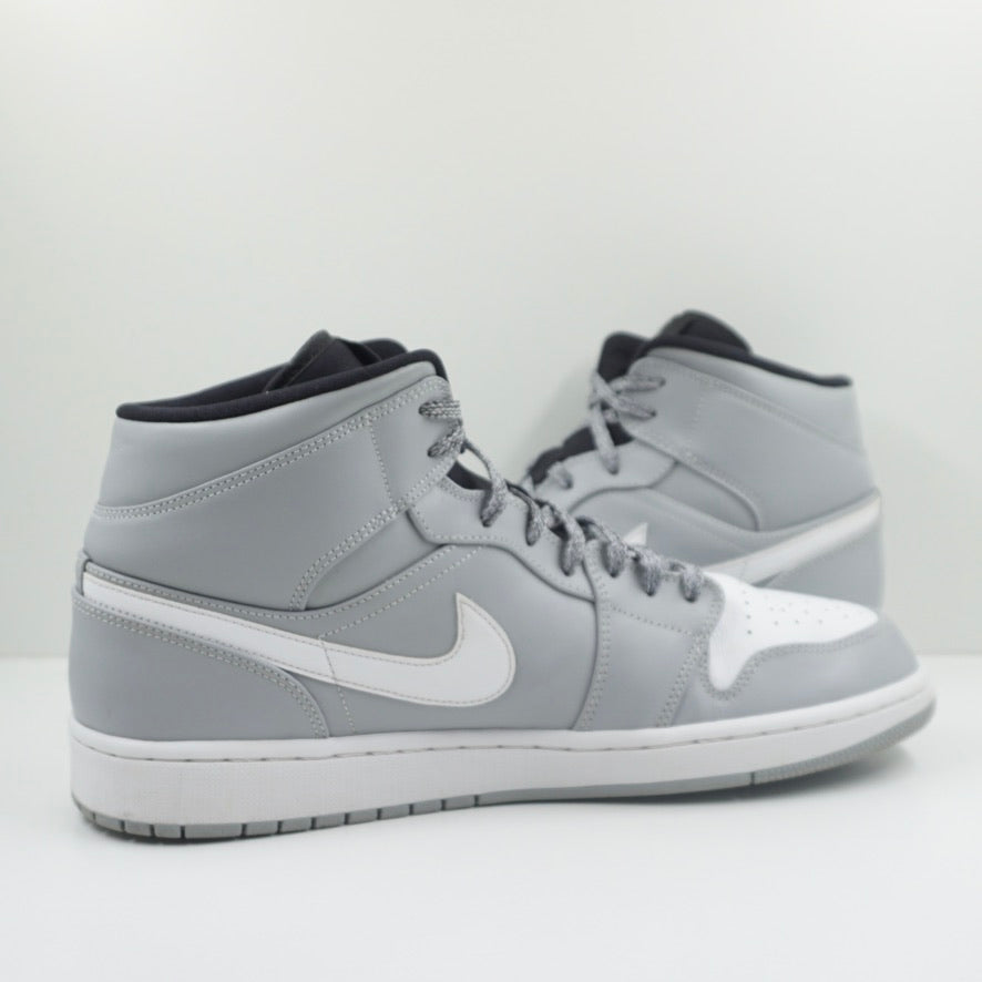 Jordan 1 Mid Wolf Grey Black White
