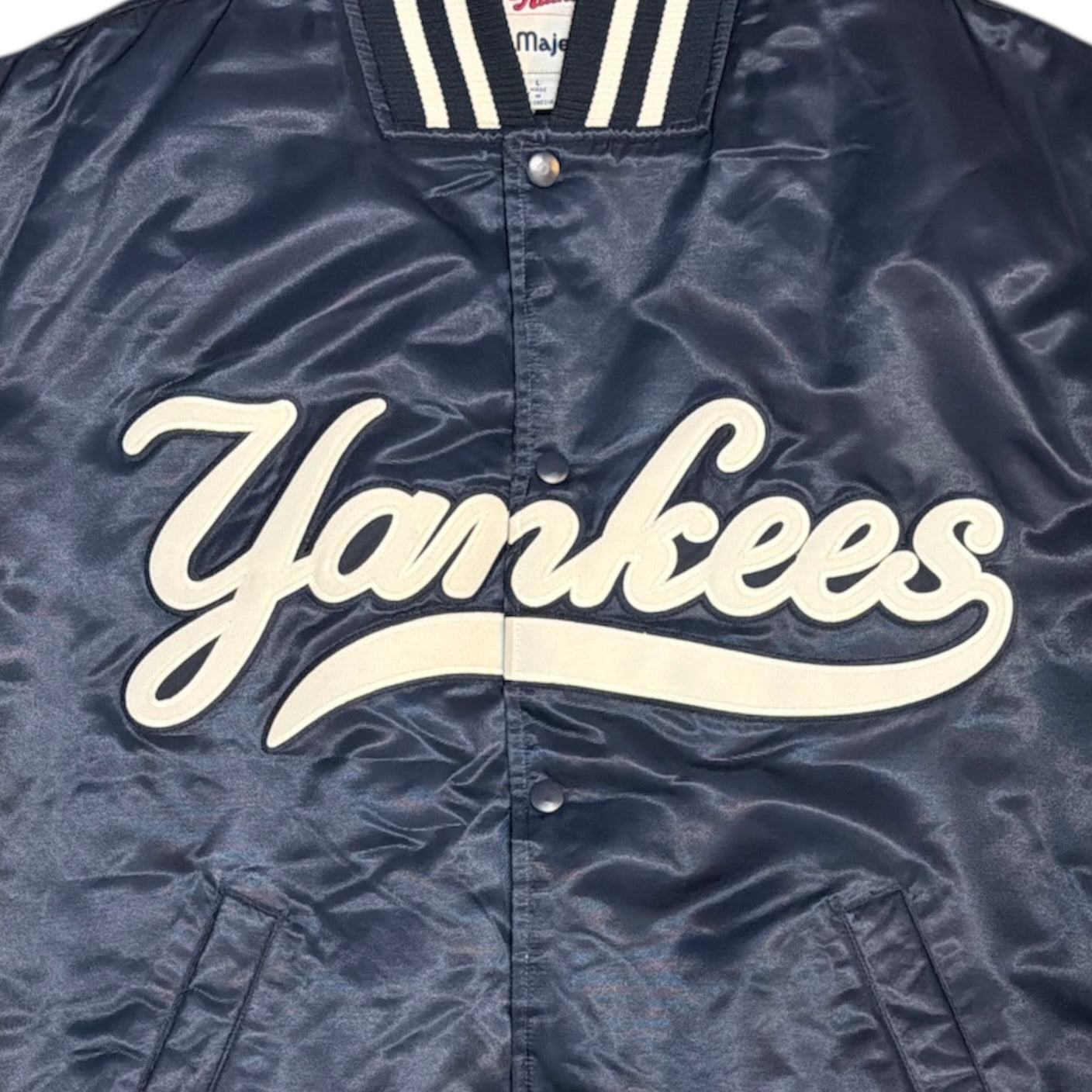Majestic New York Yankees Satin Bomber Jacket
