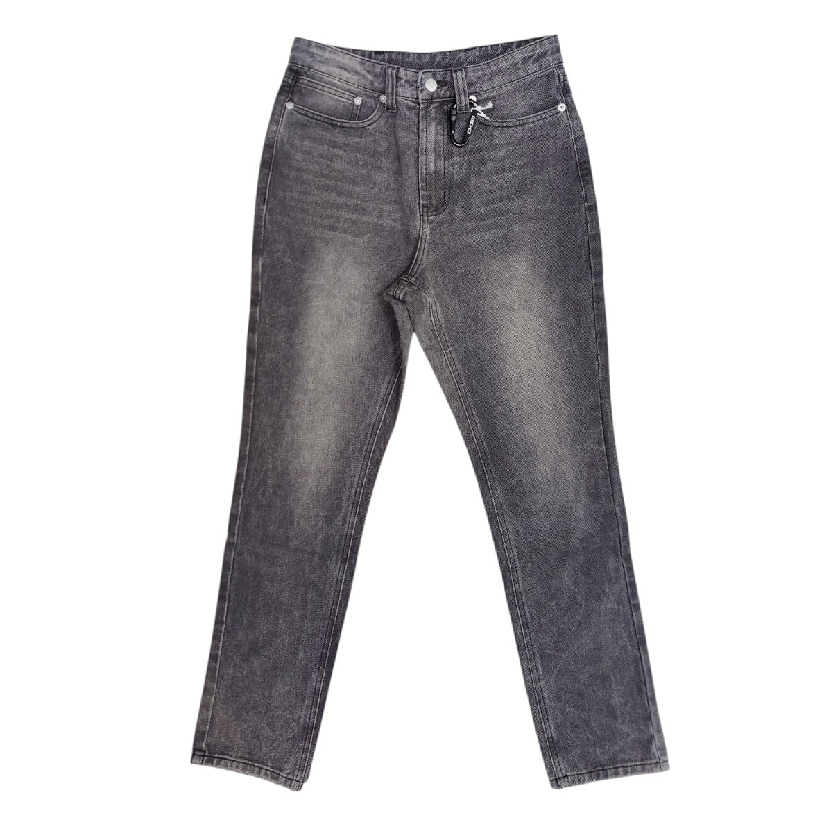 Gizmo Black Grey Tapered Jeans