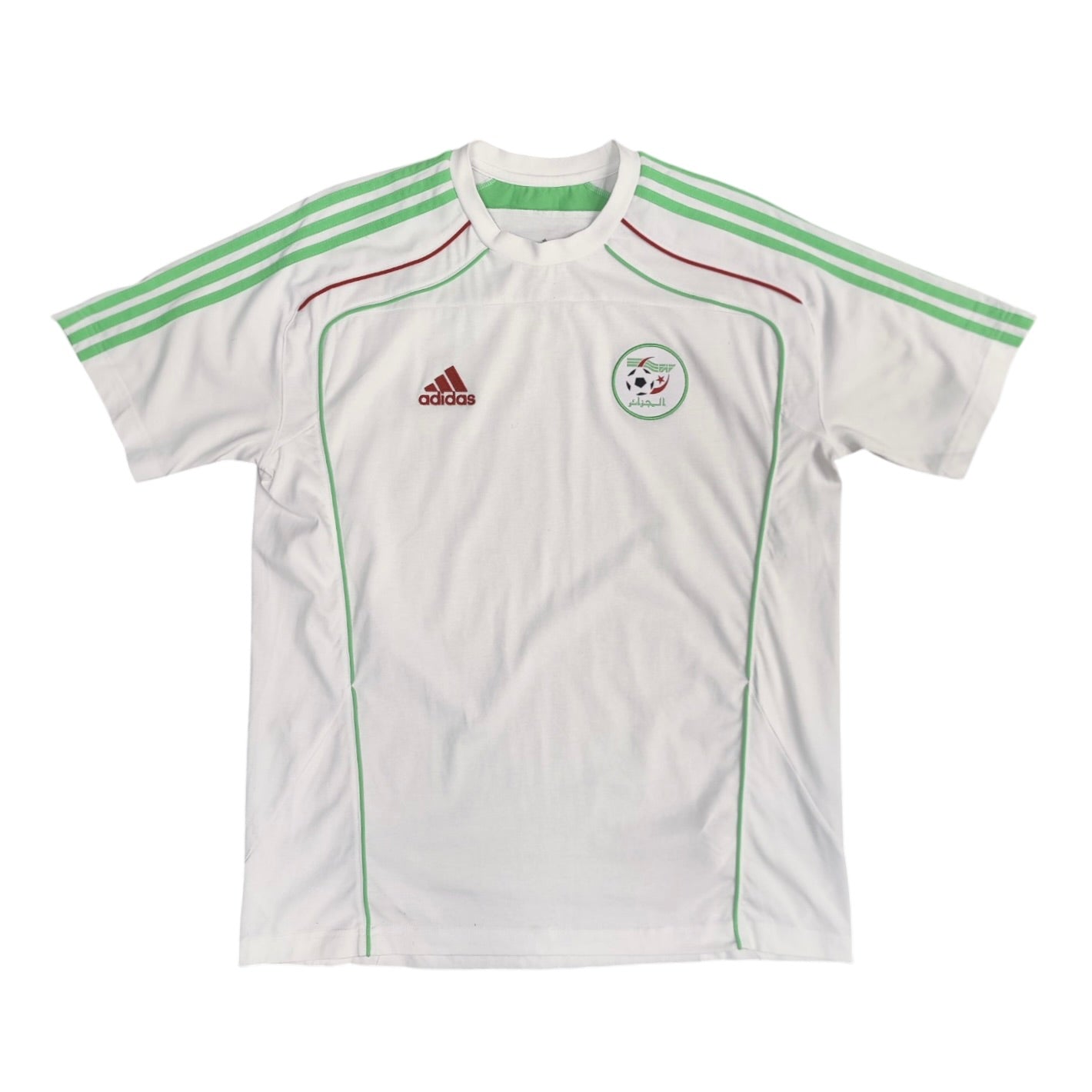 Adidas Algeria UBP White Green Football Tshirt