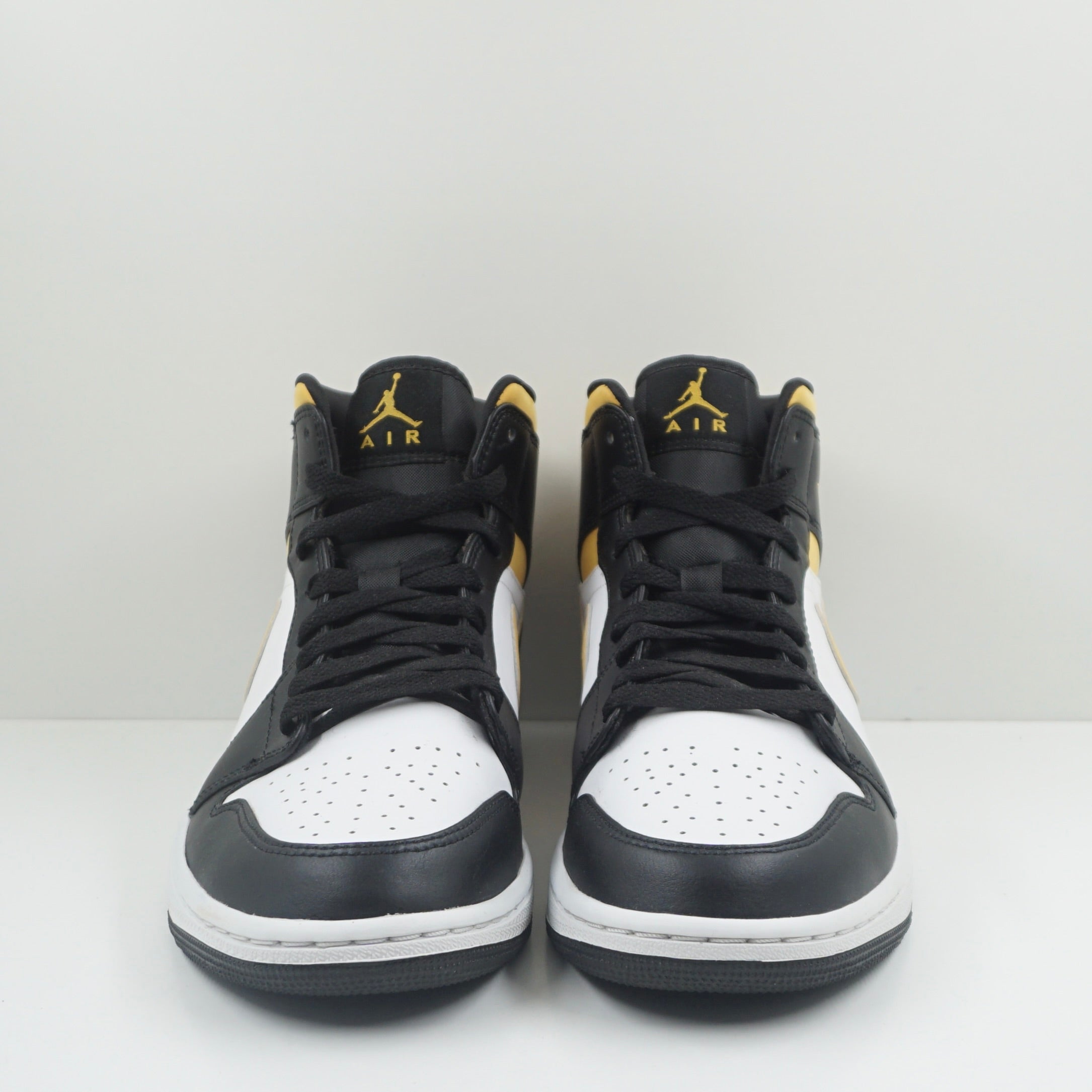 Jordan 1 Mid White Pollen Black