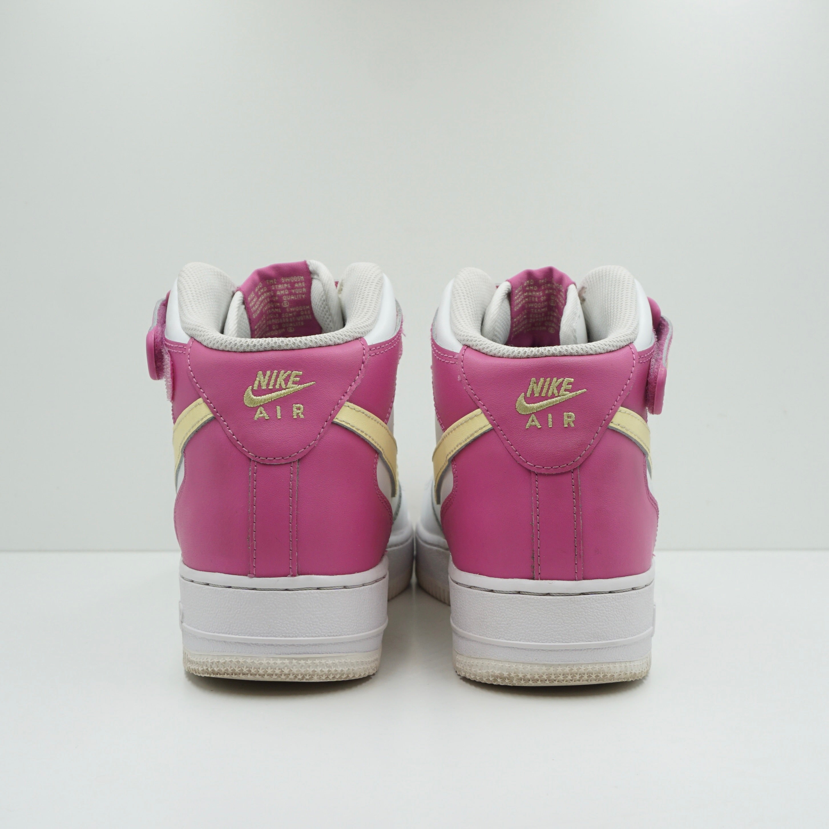 Nike Air Force 1 Mid White Pink Yellow