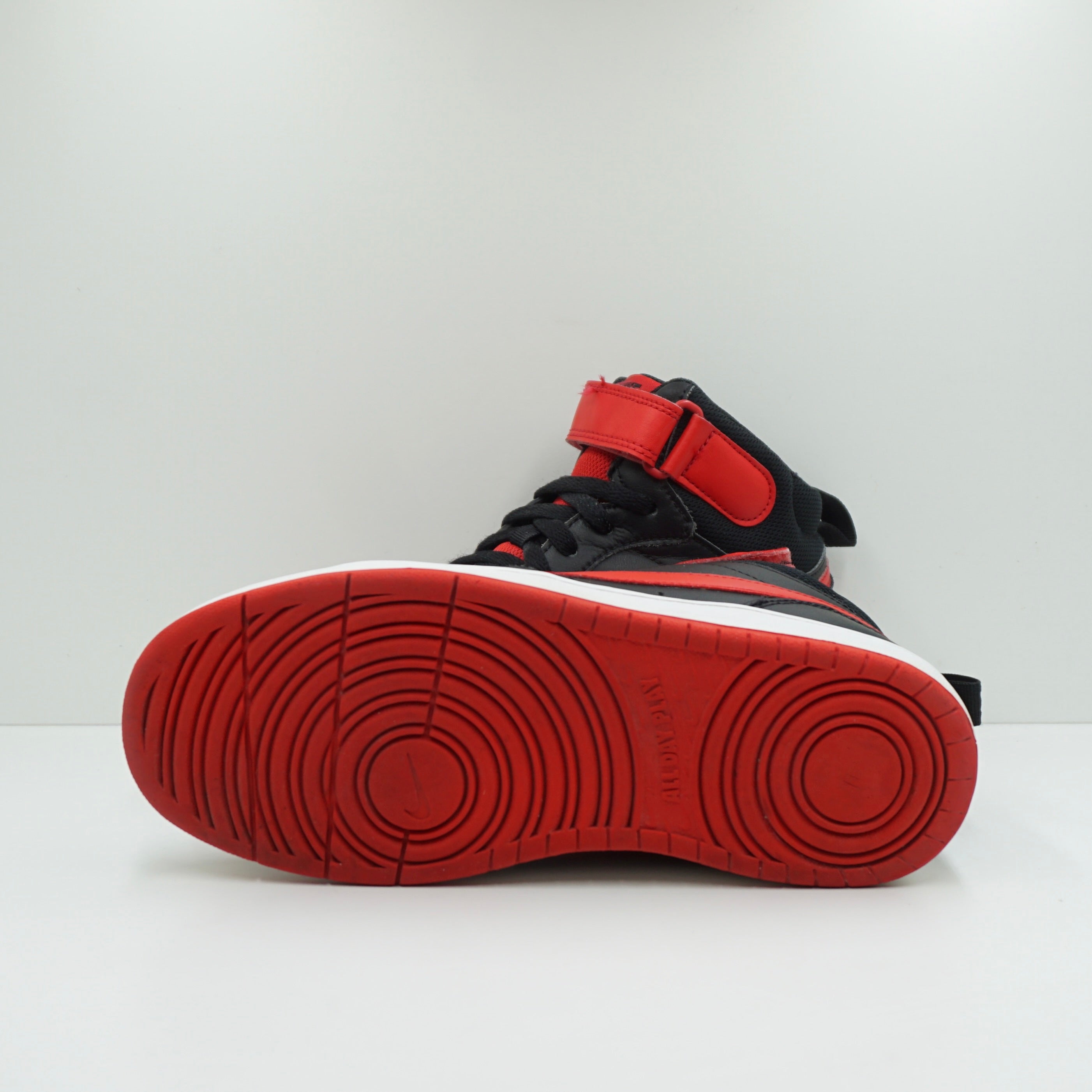 Nike Court Borough Mid 2 Black University Red (GS)