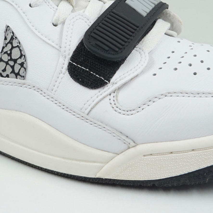 Jordan Legacy 312 Low White Black Elephant Swoosh