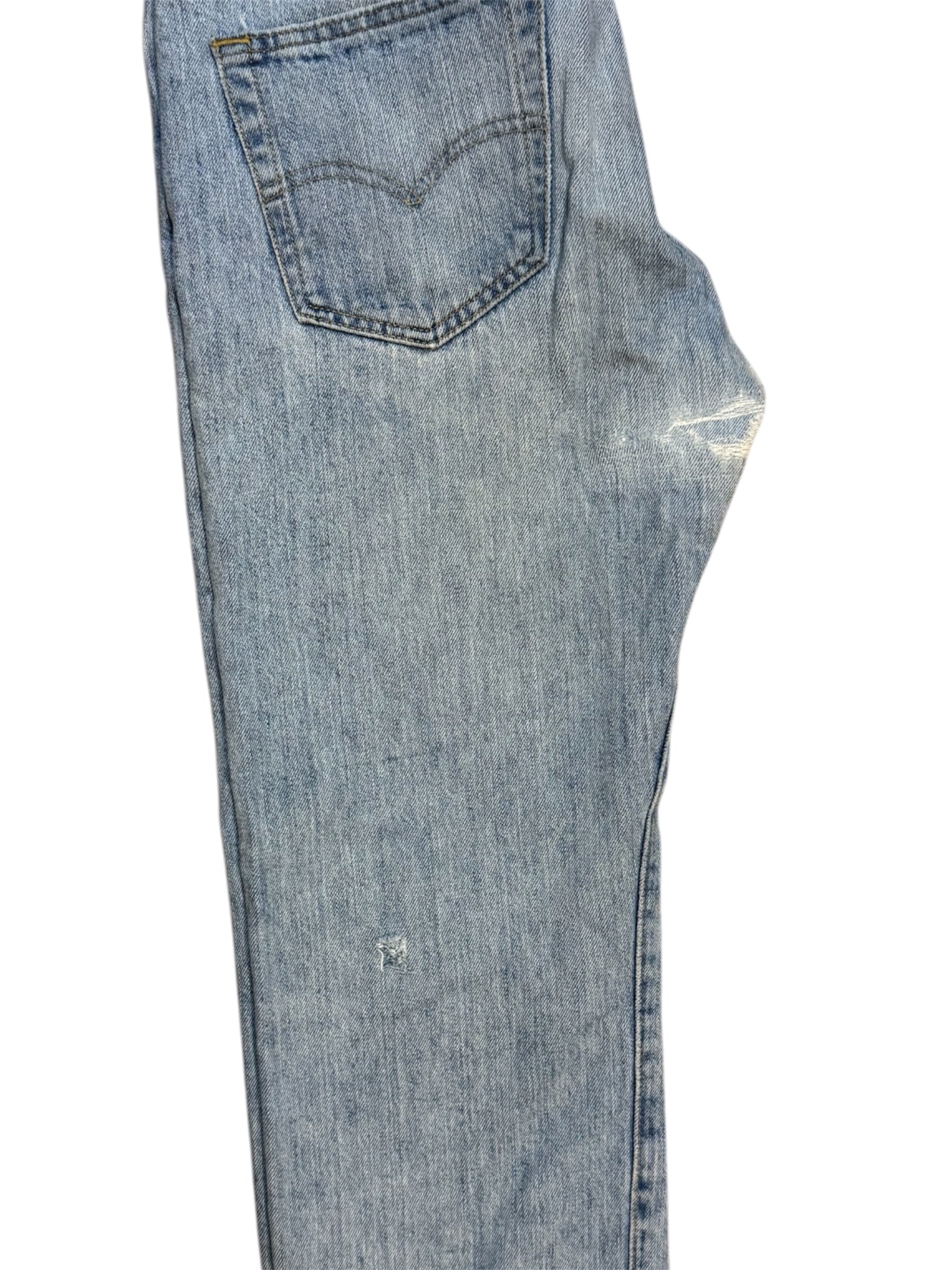 Levis 501 Light Blue Washed Jeans