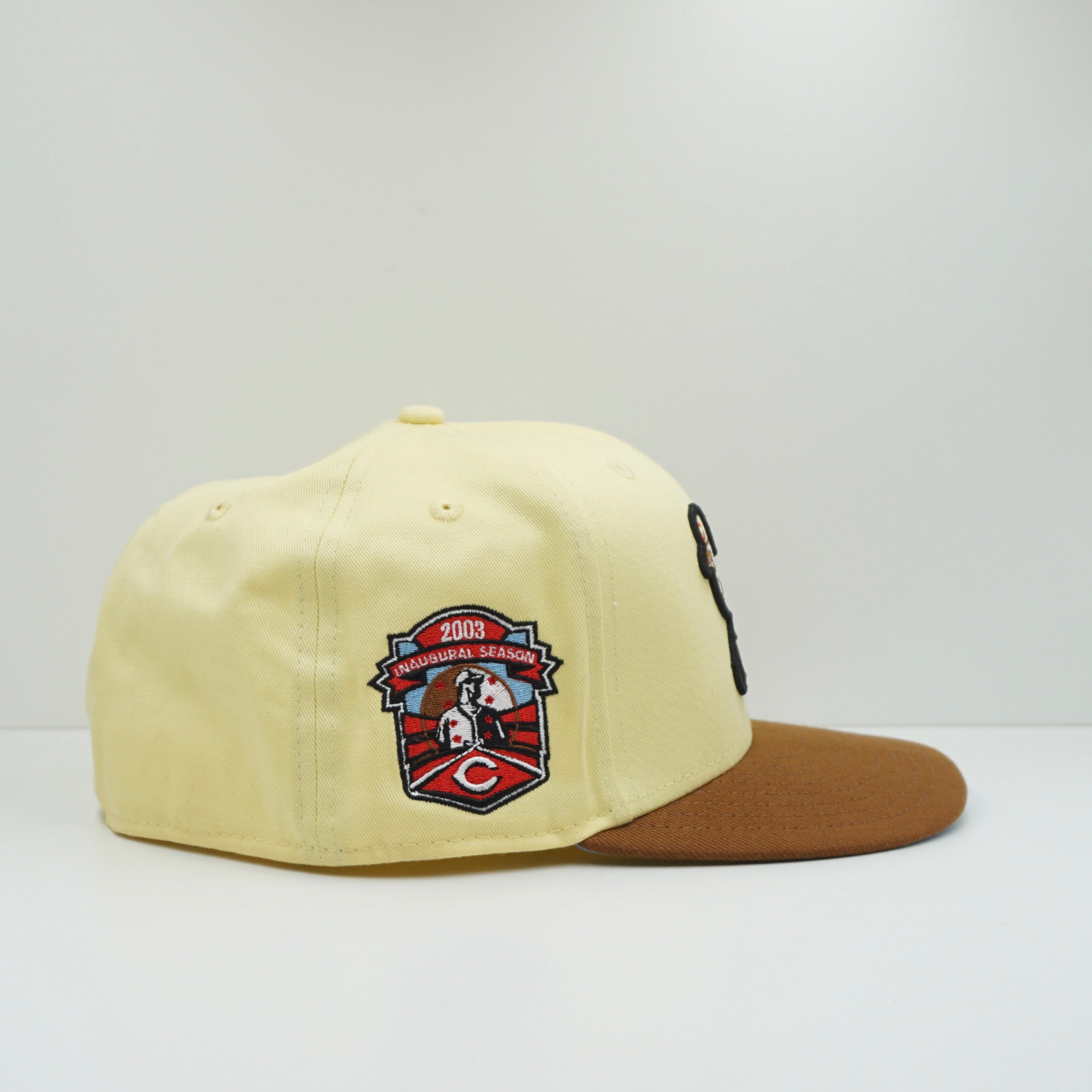 New Era Cincinnati Reds Yellow Brown Cooperstown Fitted Cap