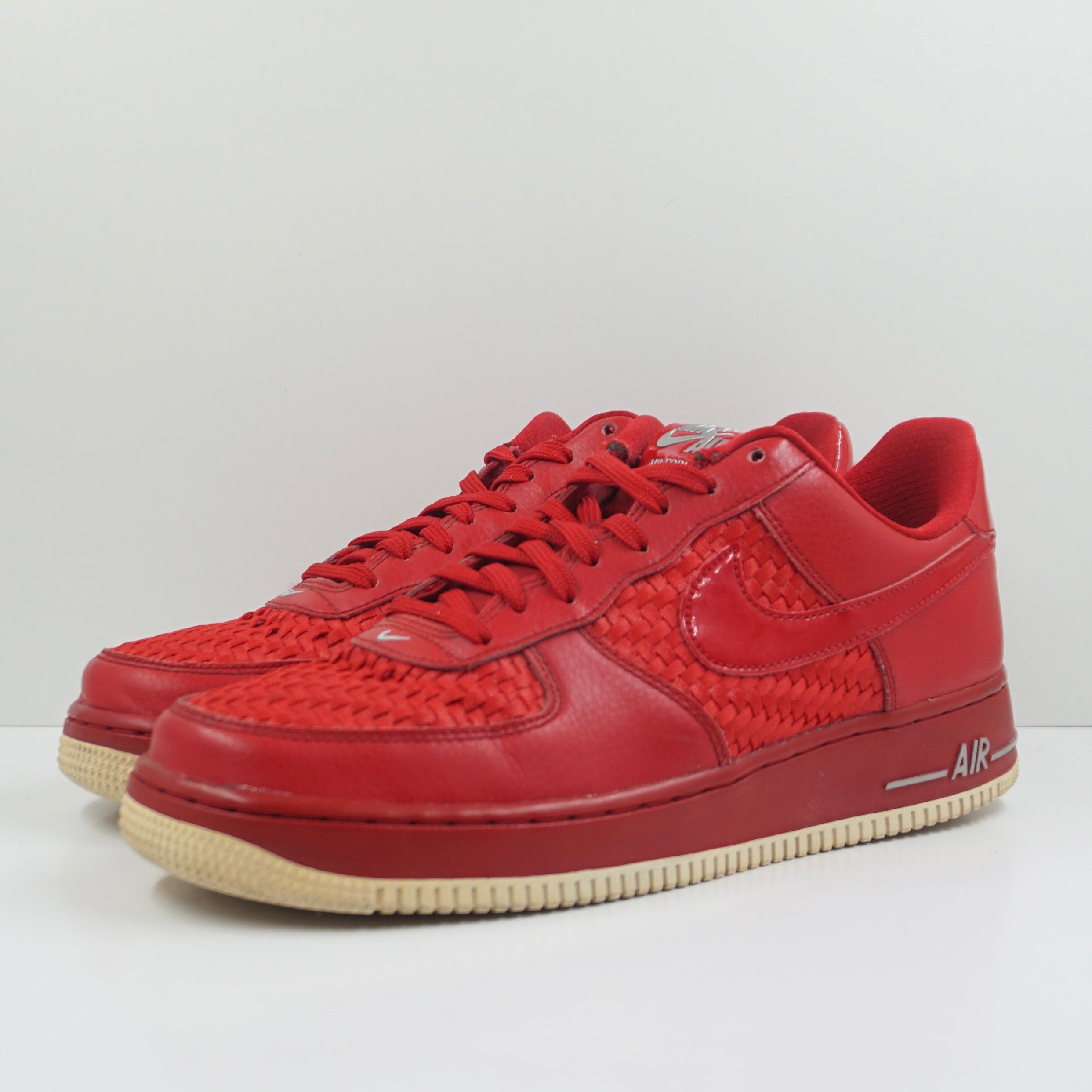 Nike Air Force 1 Low '07 LV8 Woven Gym Red White Chrome