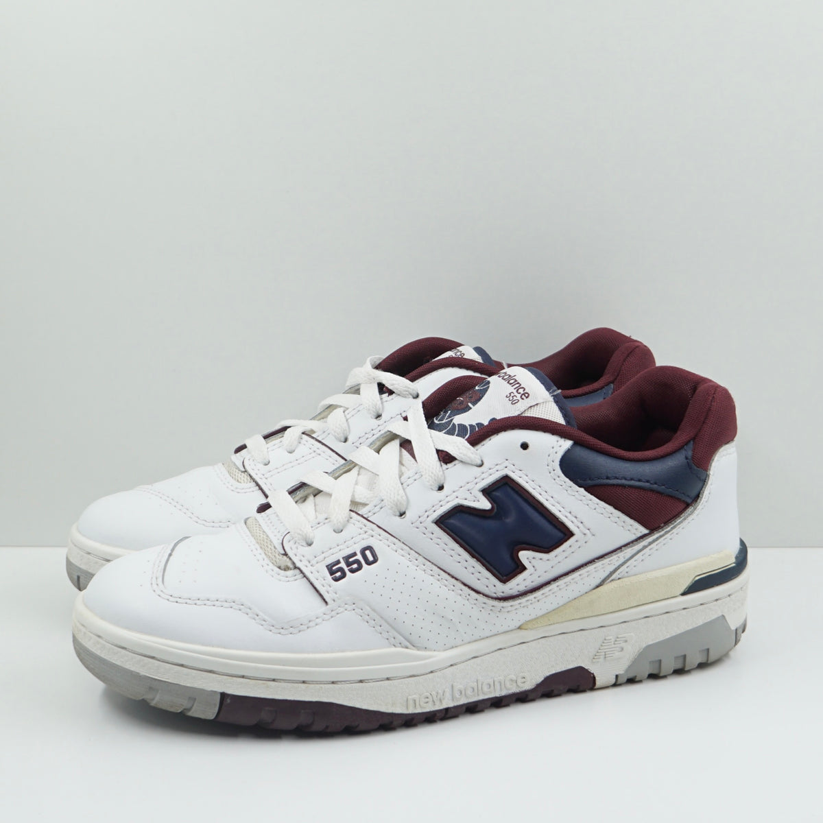 New Balance 550 White Navy NB Burgundy