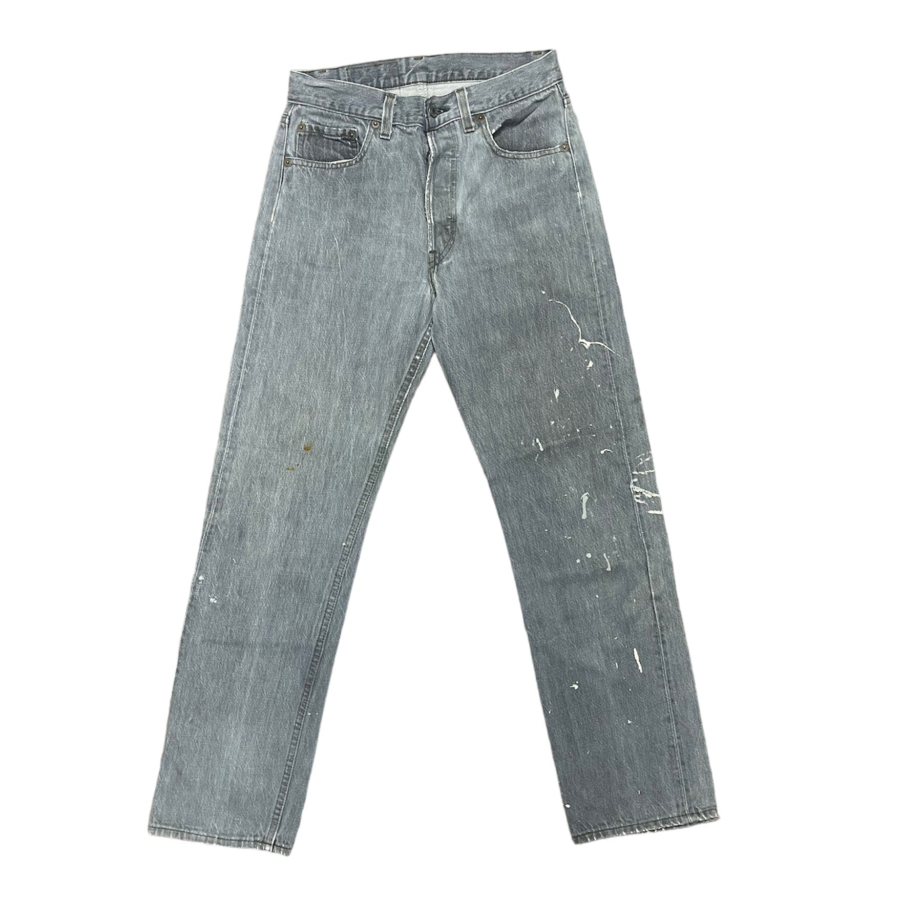 Vintage Levis 501 Painters Grey Jeans (W28/L30)