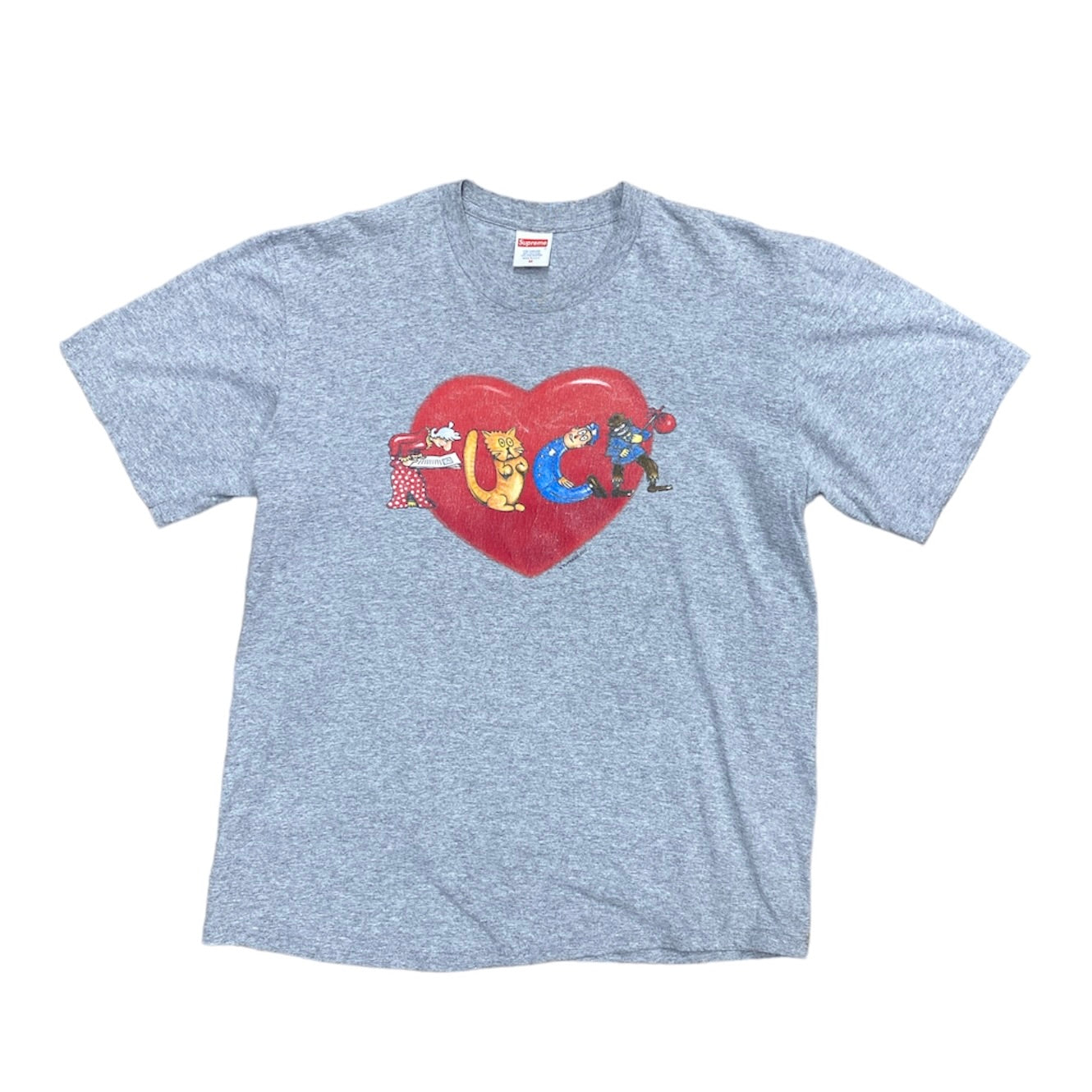 Supreme FW17 Fuck Love Heather Grey Tshirt