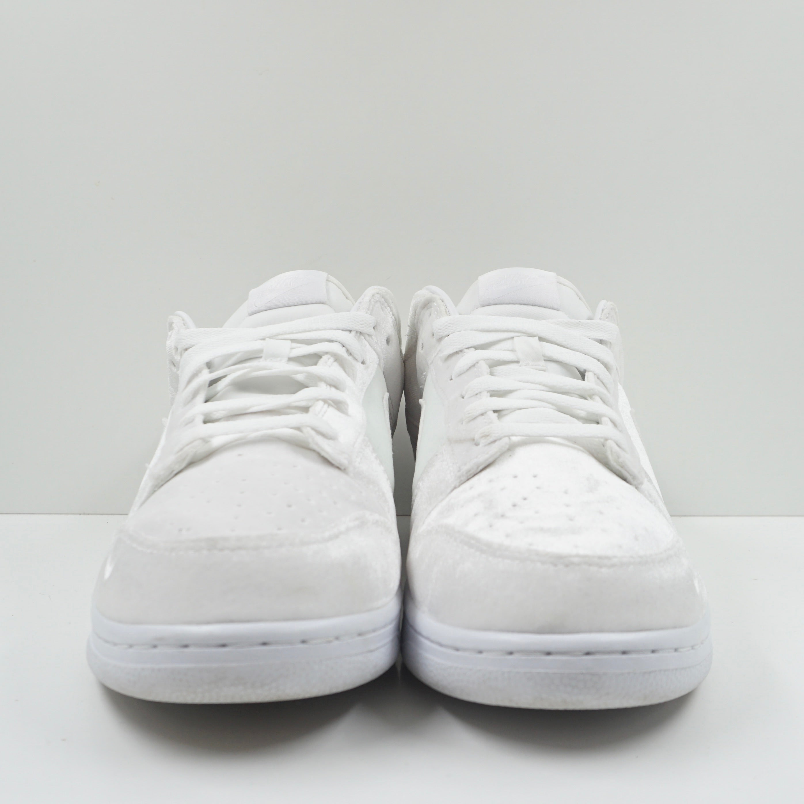 Nike Dunk Low Dover Street Market Triple White Velvet
