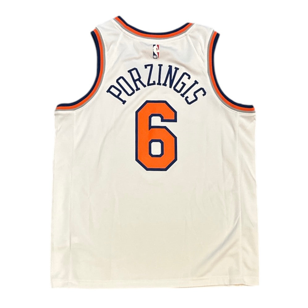 Nike New York Knicks Kristaps Porzingus #6 Home Basketball Jersey