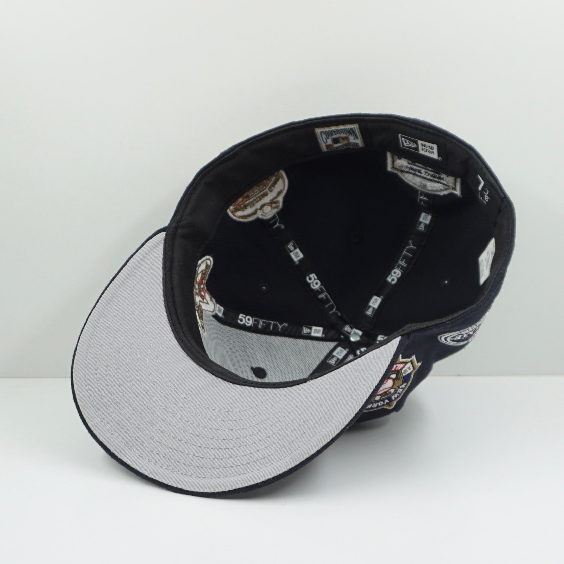 New Era Cooperstown Collection New York Yankees Multi Patch Navy White Fitted Cap