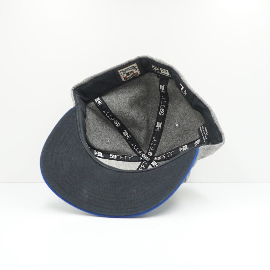 New Era Cooperstown Chicago Cubs Grey Blue Fitted Cap Sample