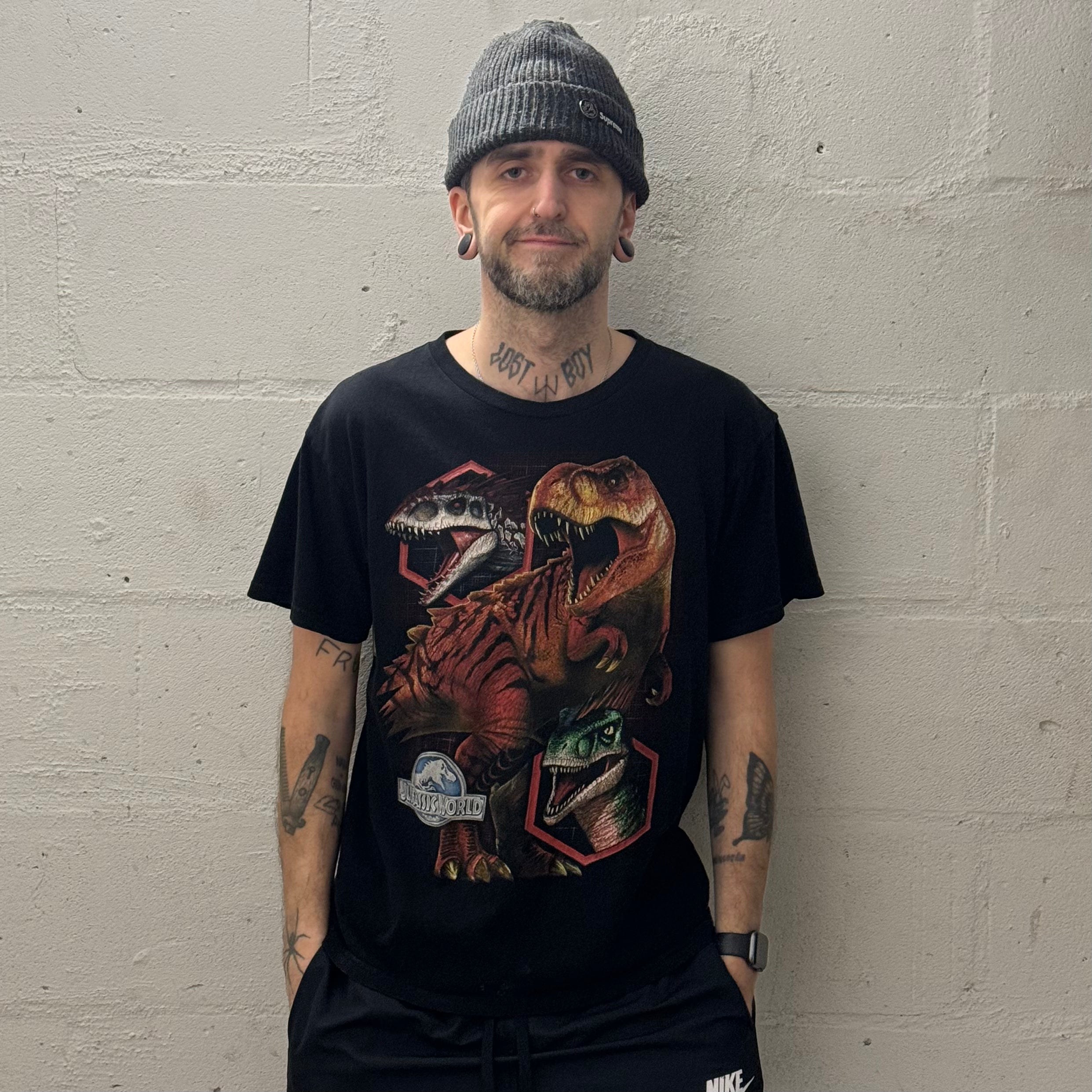 Jurassic World T-Rex Black Tshirt