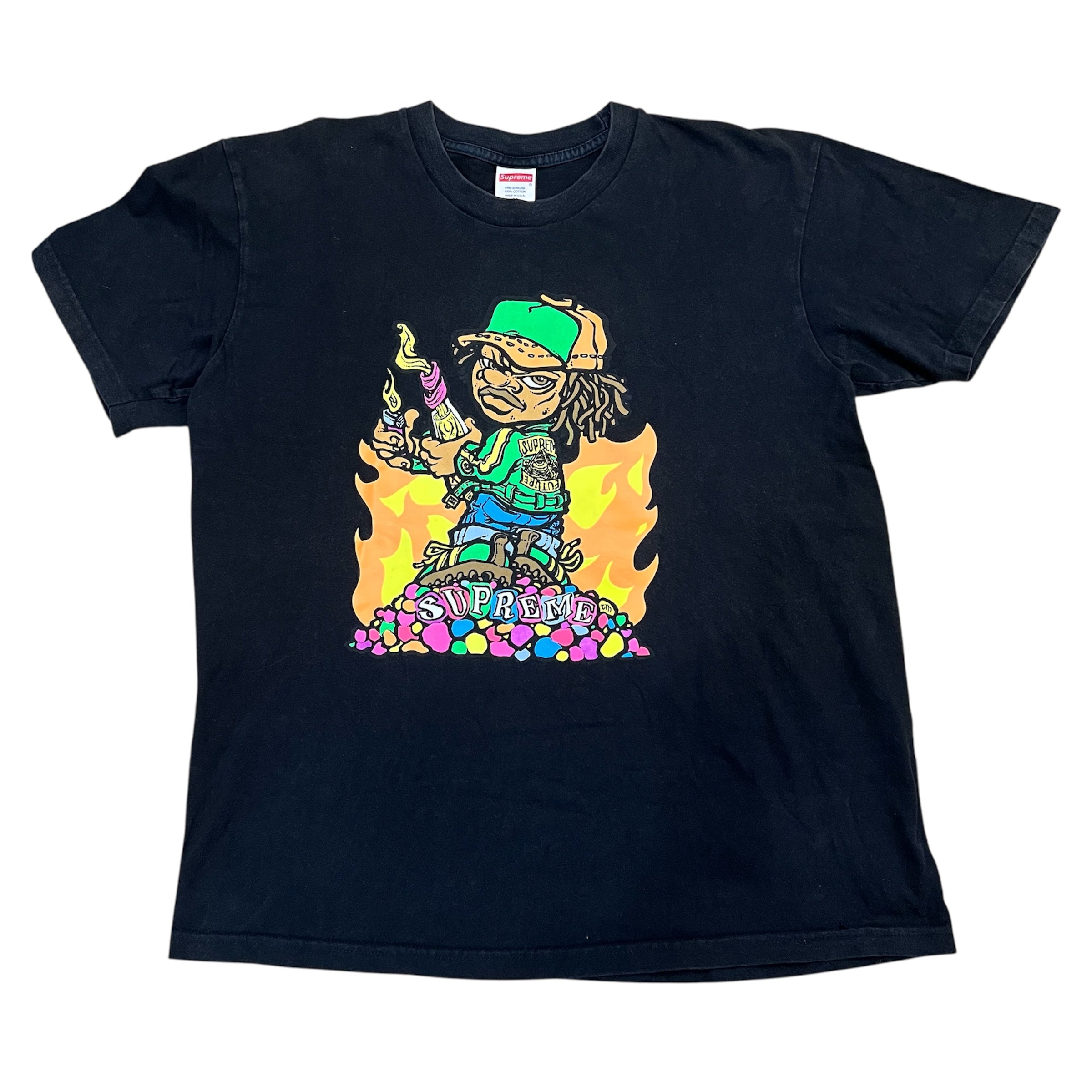 Supreme SS19 Molotov Kid Black Tshirt