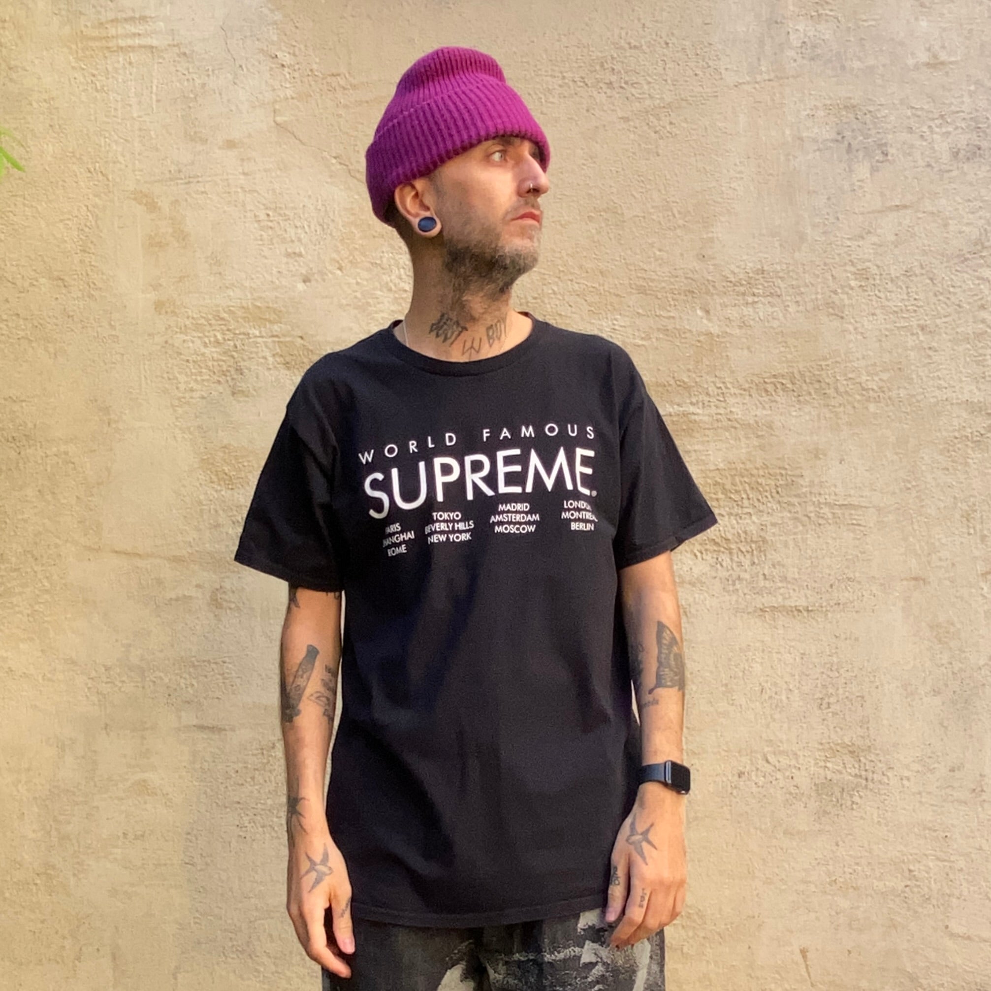 Supreme SS15 International Black Tshirt