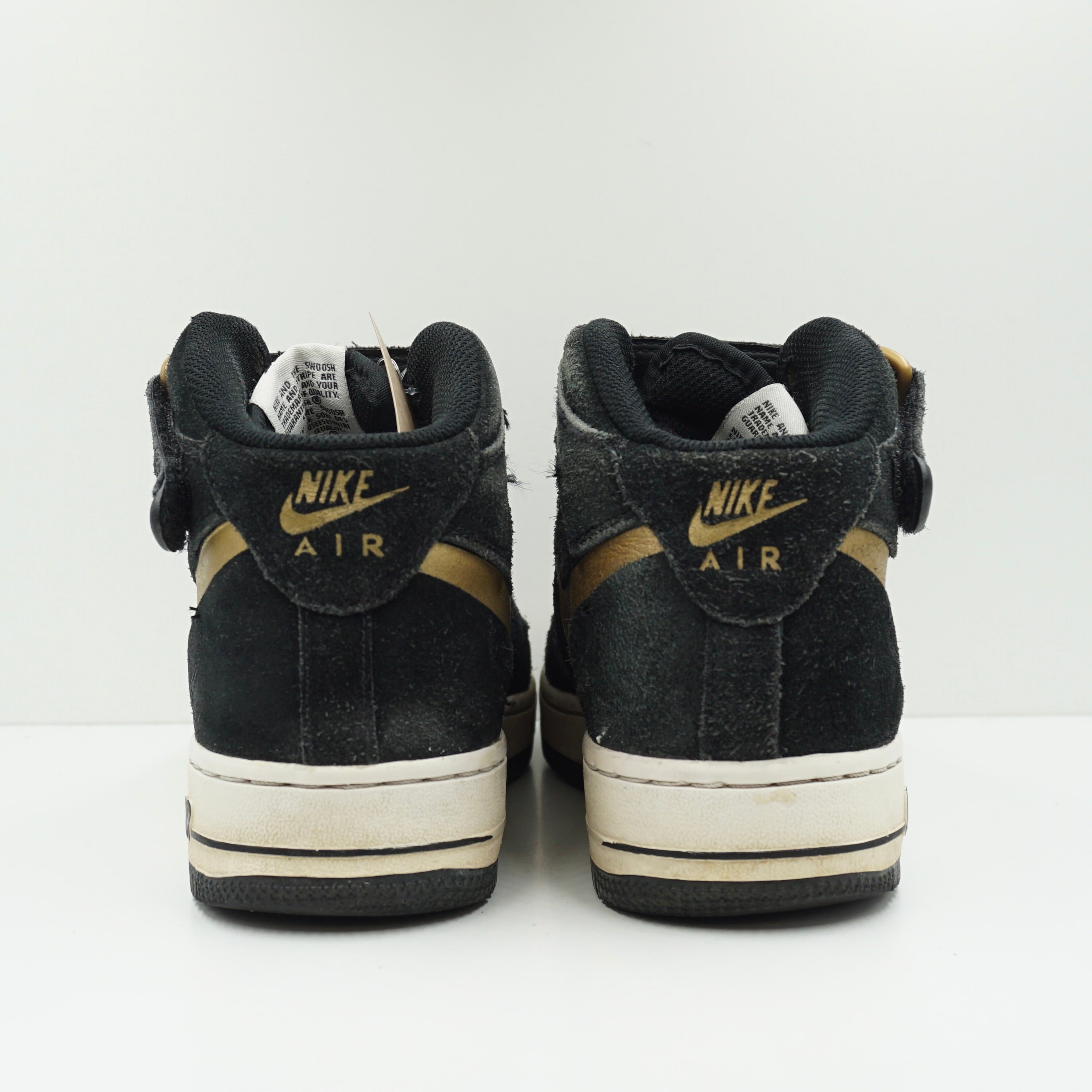 Nike Air Force 1 Mid Black Gold (GS)