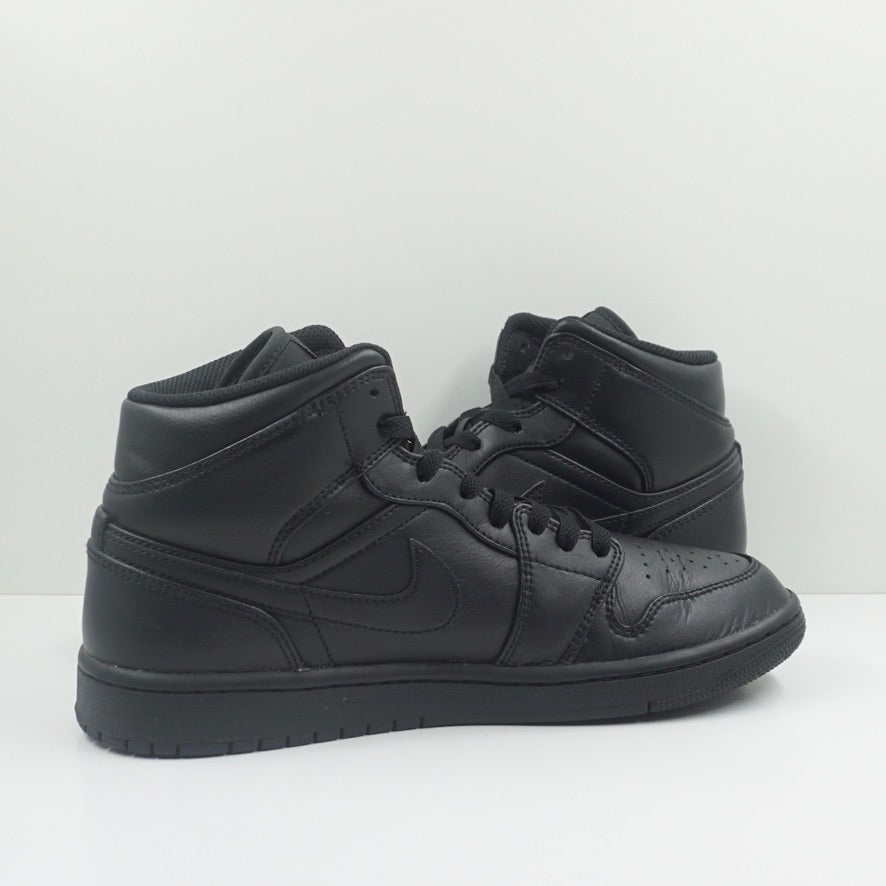 Jordan 1 Mid Triple Black