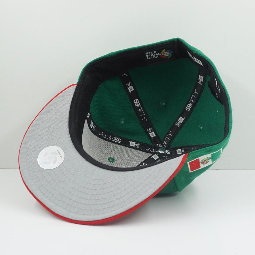 New Era World Baseball Classic Mexico Green Red Fitted Cap
