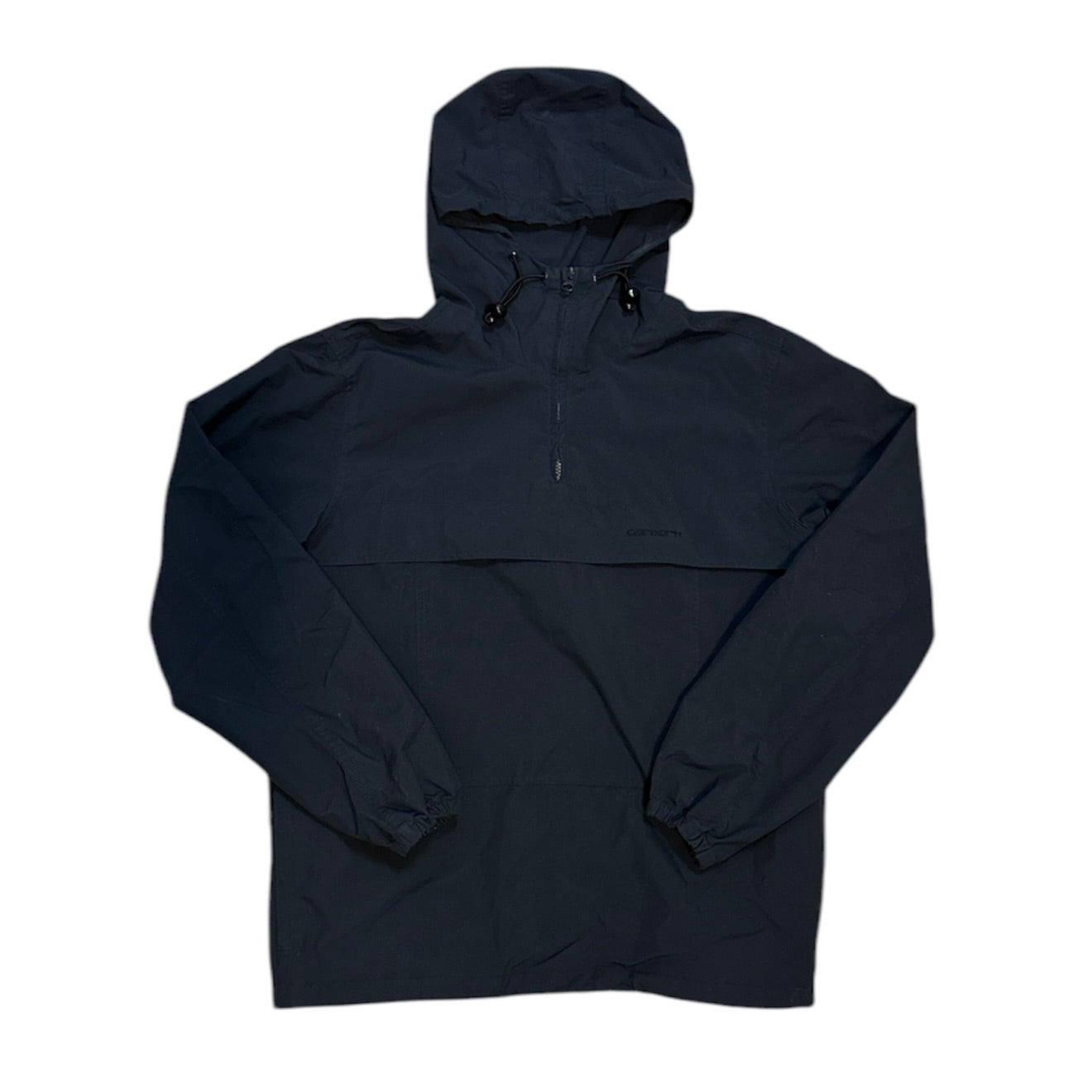 Carhartt Navy Windbreaker Hooded Pullover Jacket