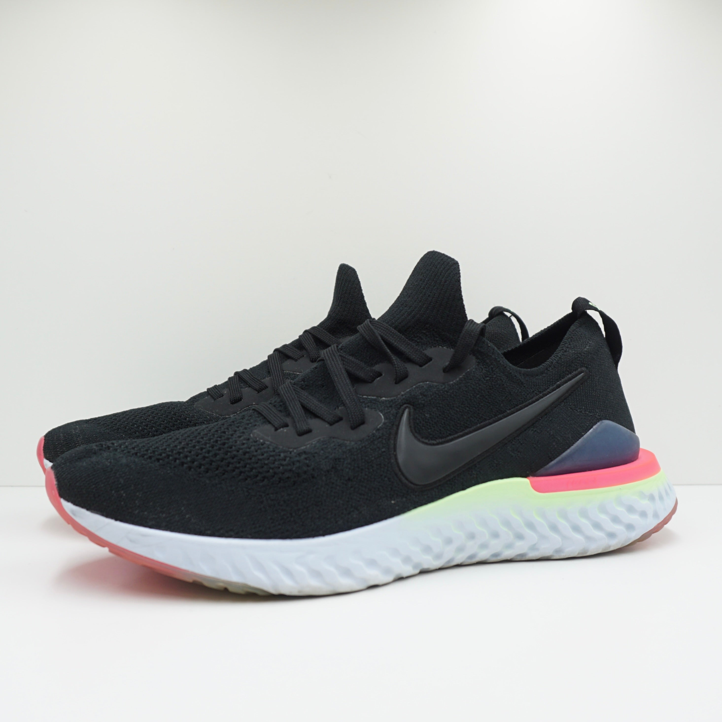 Nike Epic React Flyknit 2 Black Sapphire Hyper Pink