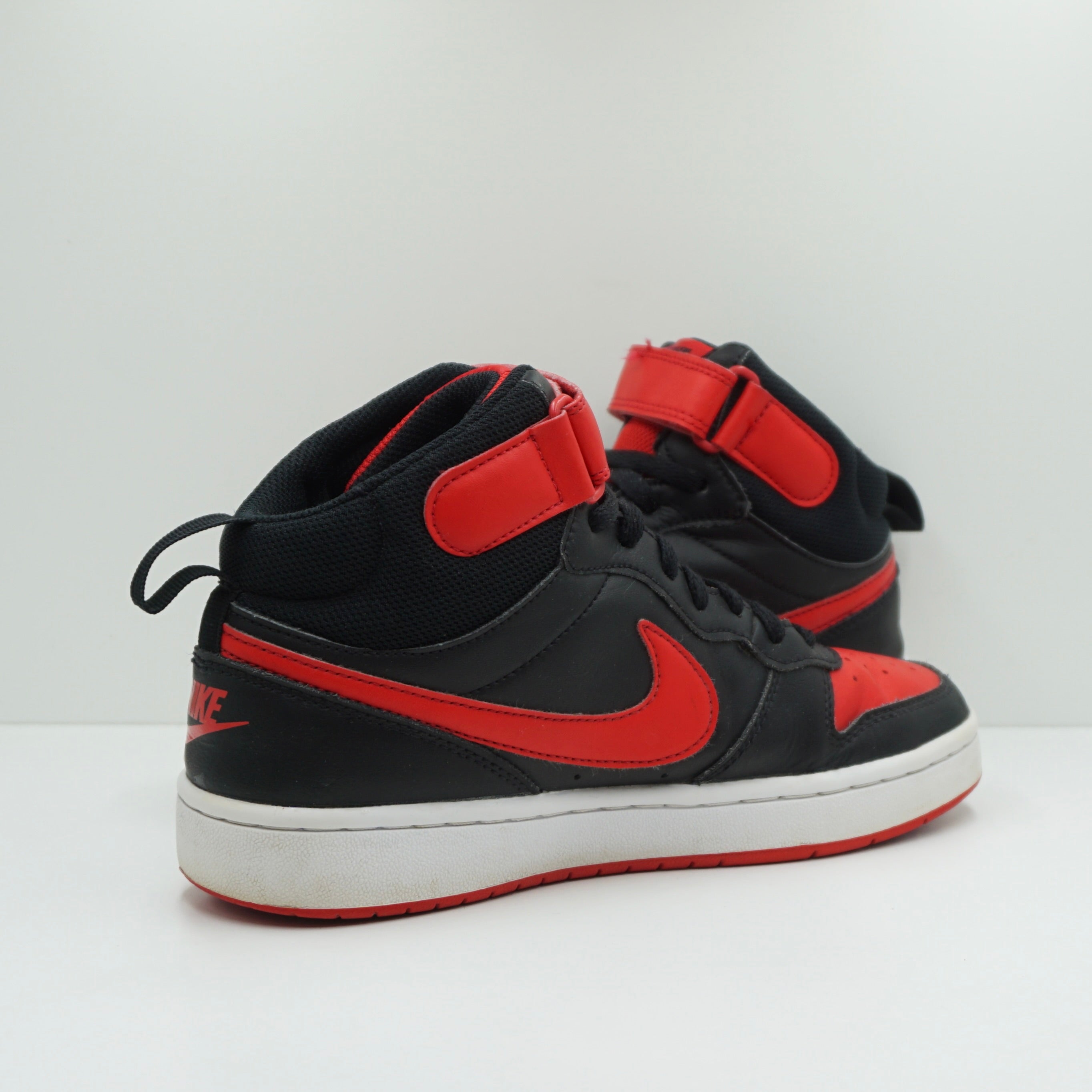 Nike Court Borough Mid 2 Black University Red (GS)