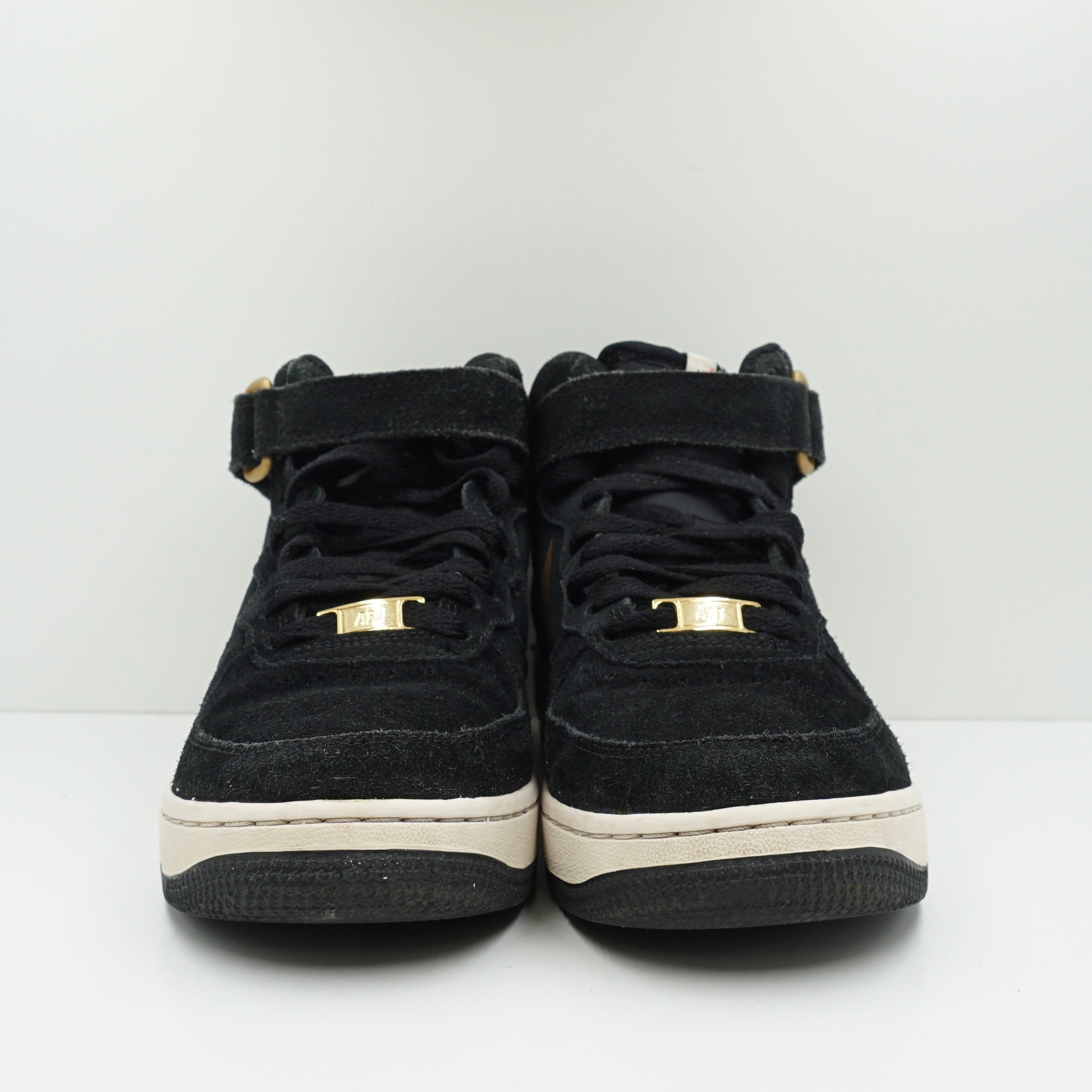 Nike Air Force 1 Mid Black Gold (GS)