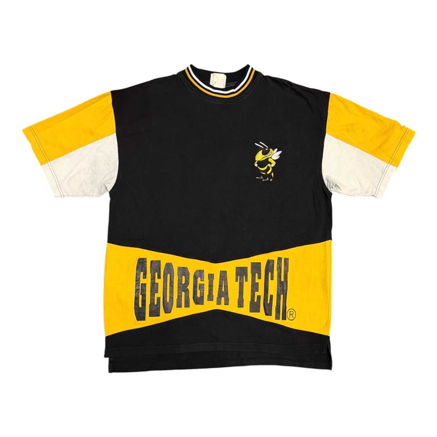 Vintage Georgia Tech Yellow Jacket Buzz Black Yellow Tshirt