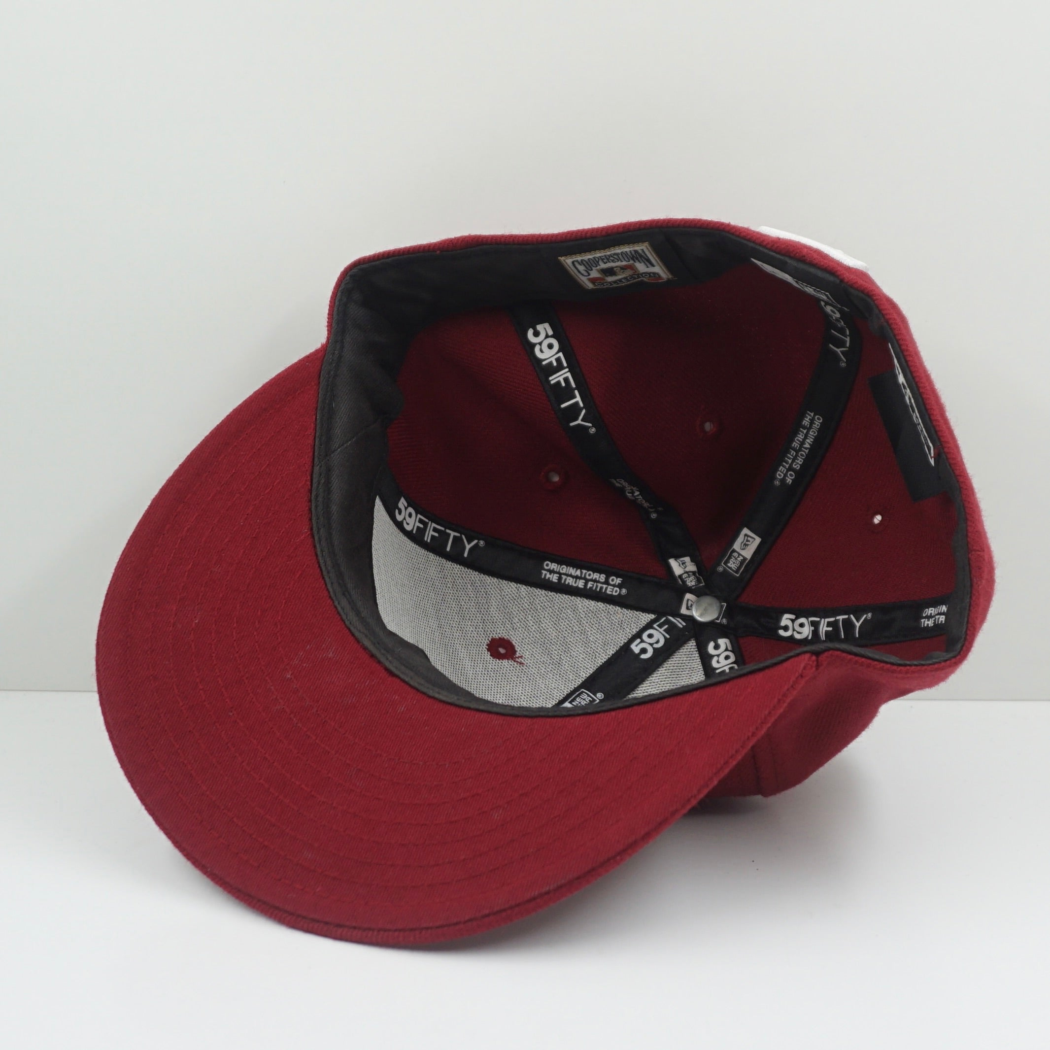 New Era Cooperstown Collection Brooklyn Dodgers Burgundy Fitted Cap