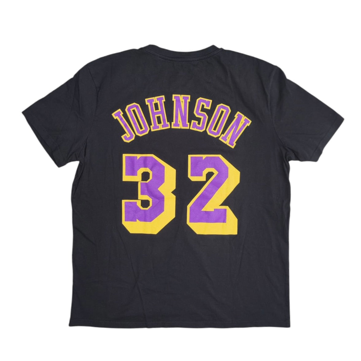 Mitchell & Ness Hardwood Classics Los Angeles Lakers Magic Johnson #33 Black Tshirt