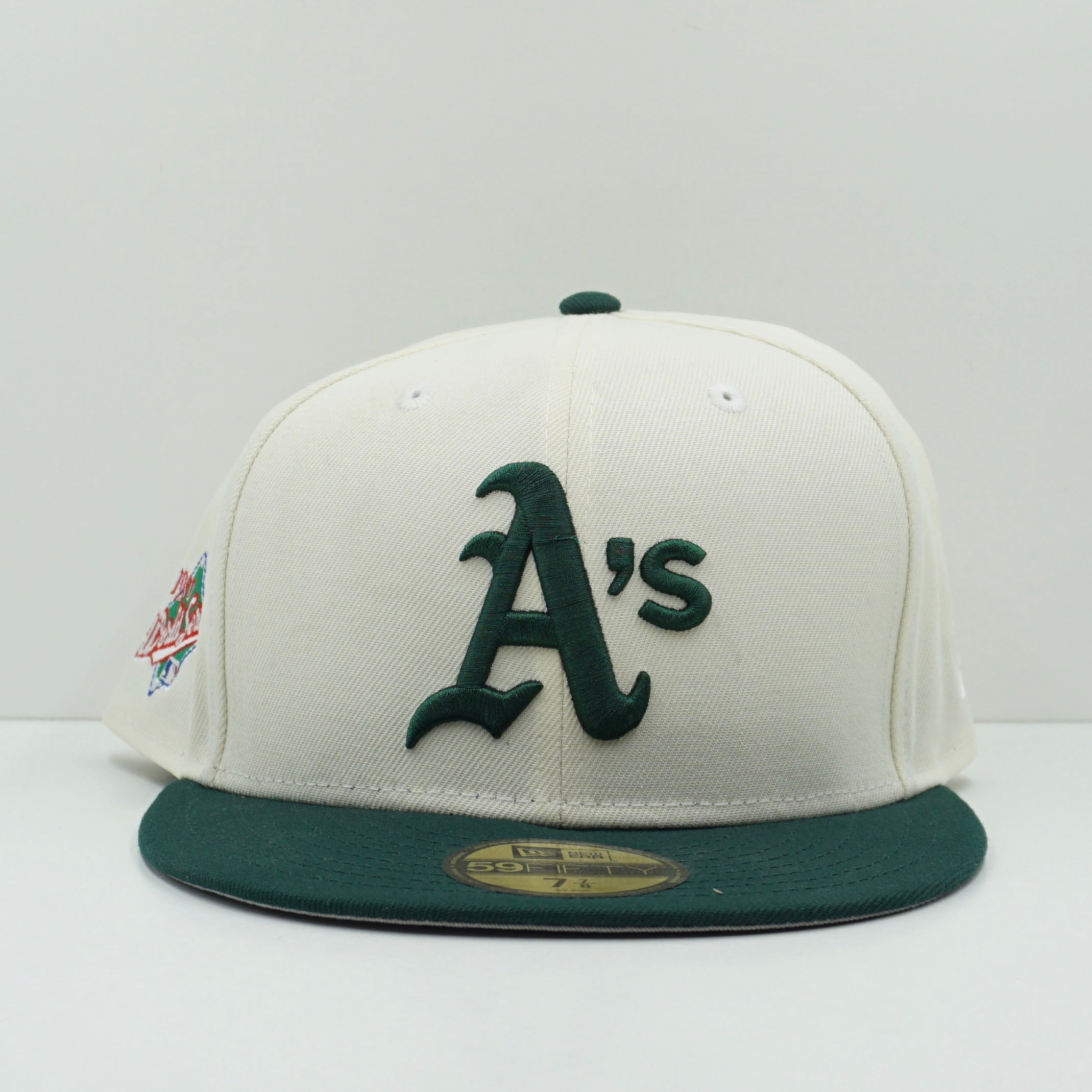 New Era Oakland A's Green Cream Fitted Cap