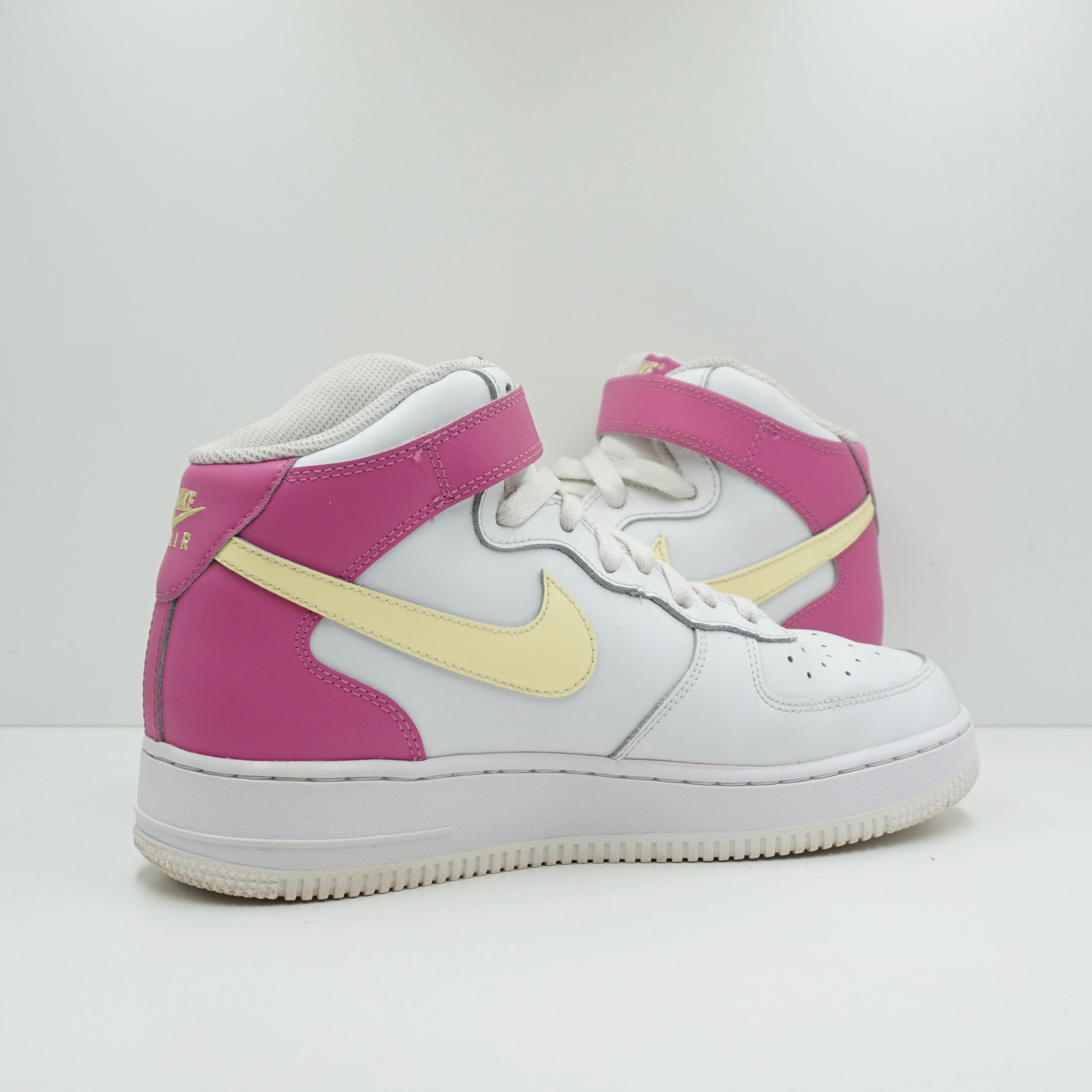 Nike Air Force 1 Mid White Pink Yellow