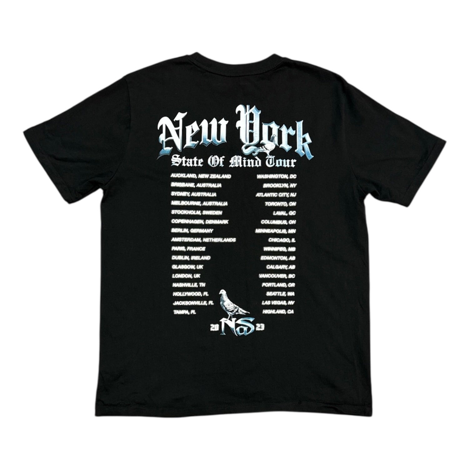 Nas State Of Mind Tour Black Tshirt