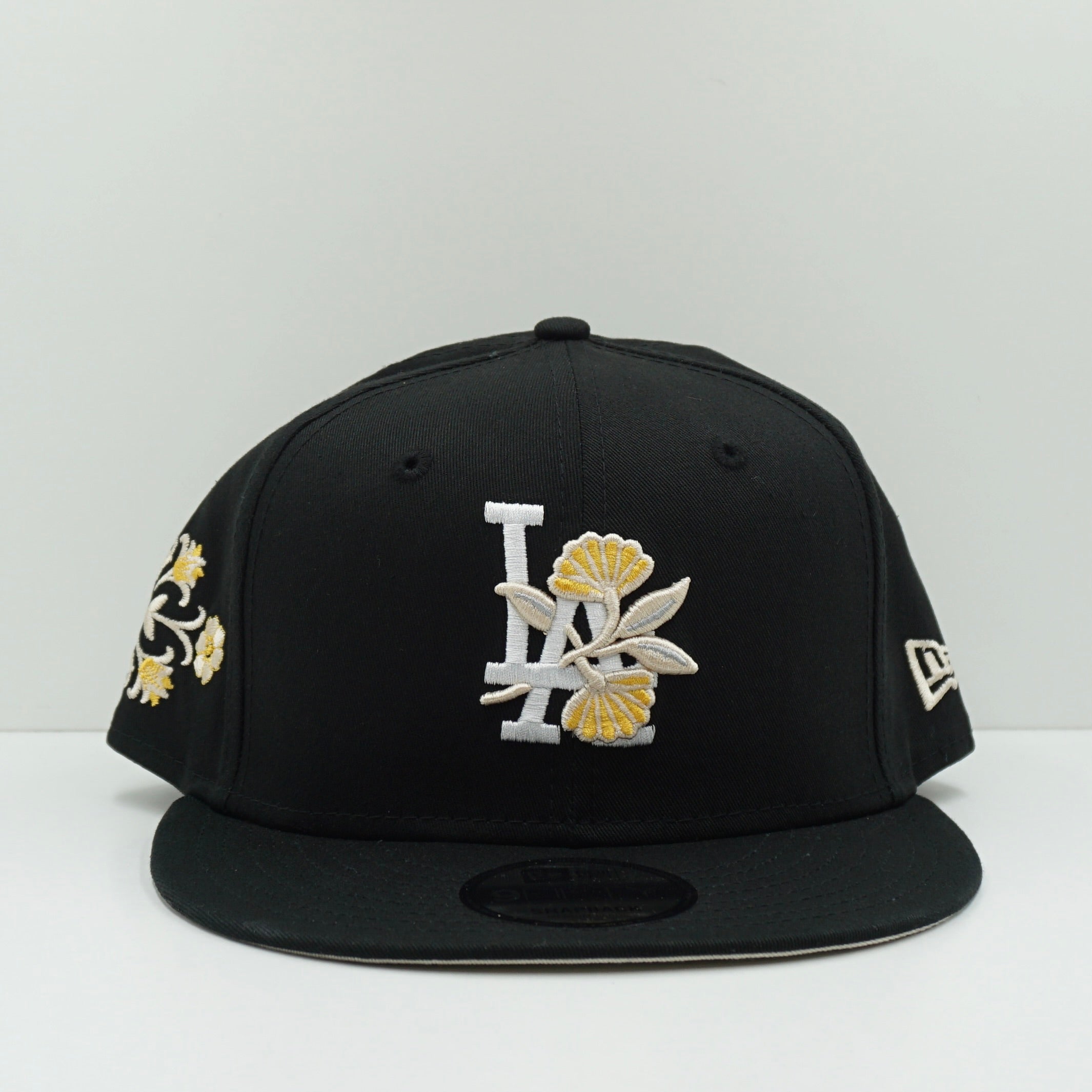 New Era Los Angeles Dodgers Black Flower Snapback Cap