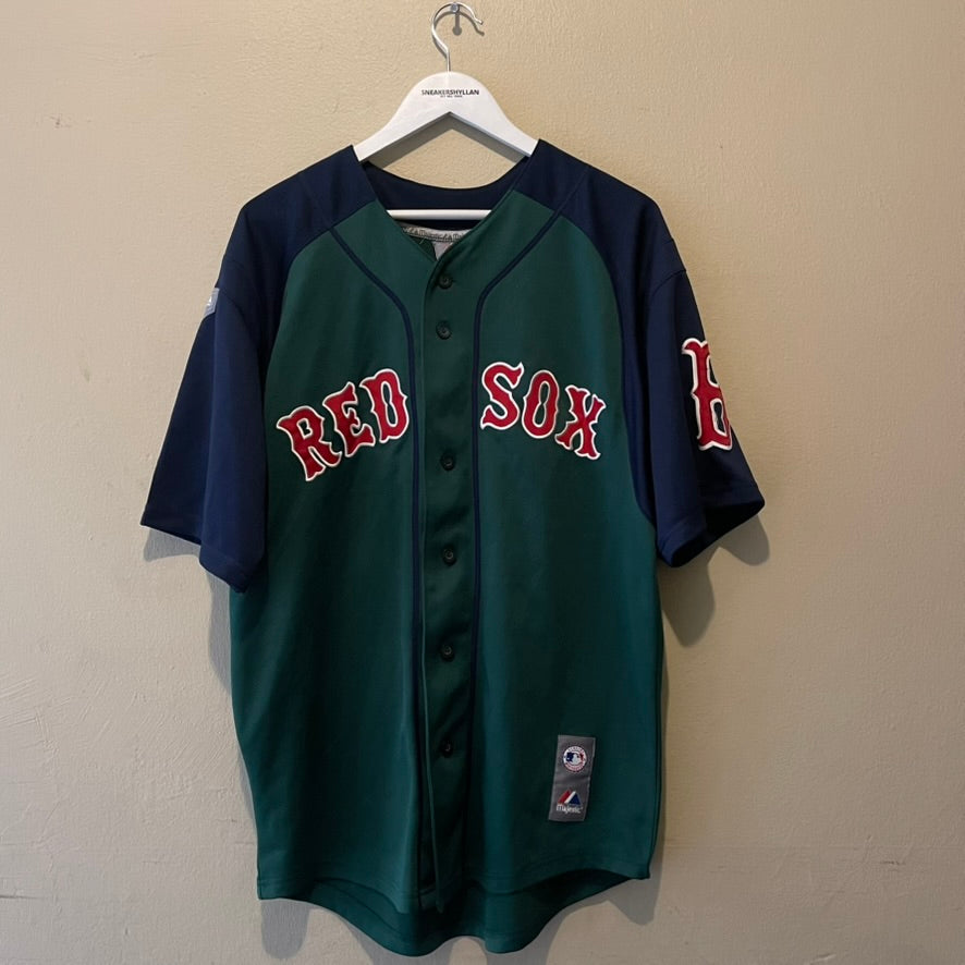 Majestic Red Sox Papelbon #58 Green Baseball Jersey