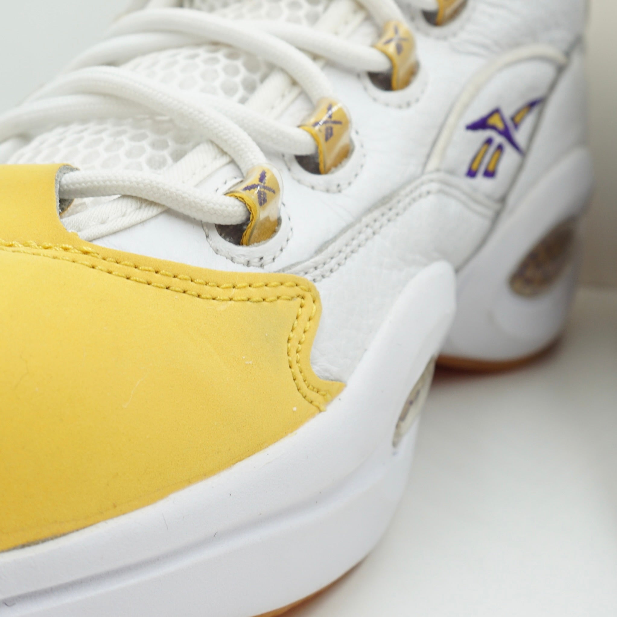 Reebok Question Mid Yellow Toe
