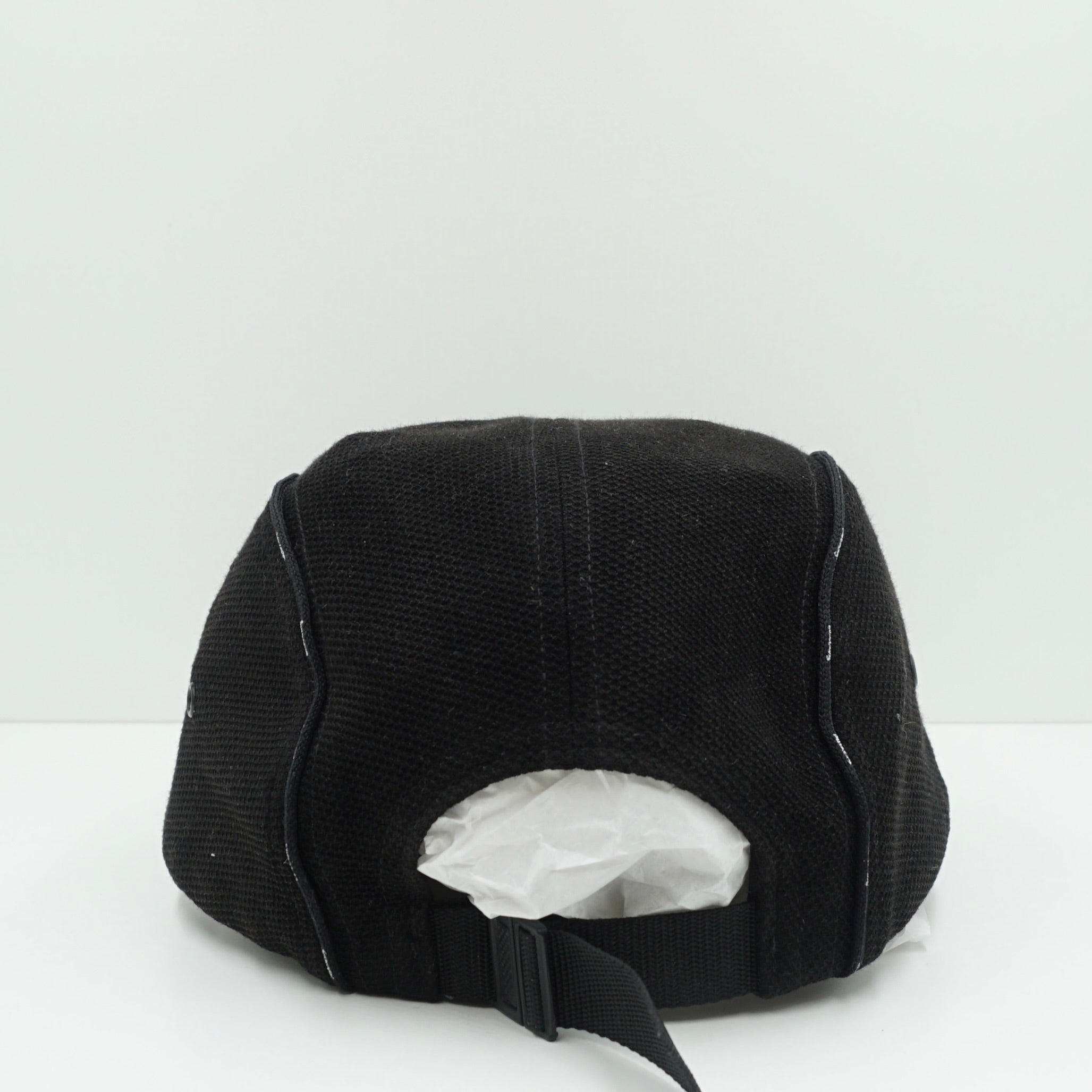 Supreme Piping Black Camp Cap