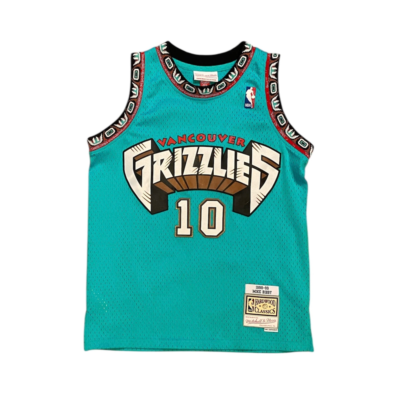 Mitchell & Ness Vancouver Grizzlies Mike Bibby #10 Basketball Jersey (Youth)