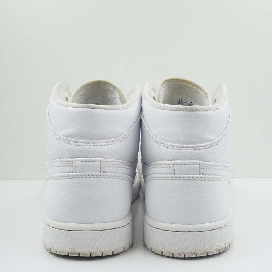 Jordan 1 Mid Triple White 2.0 (2020)