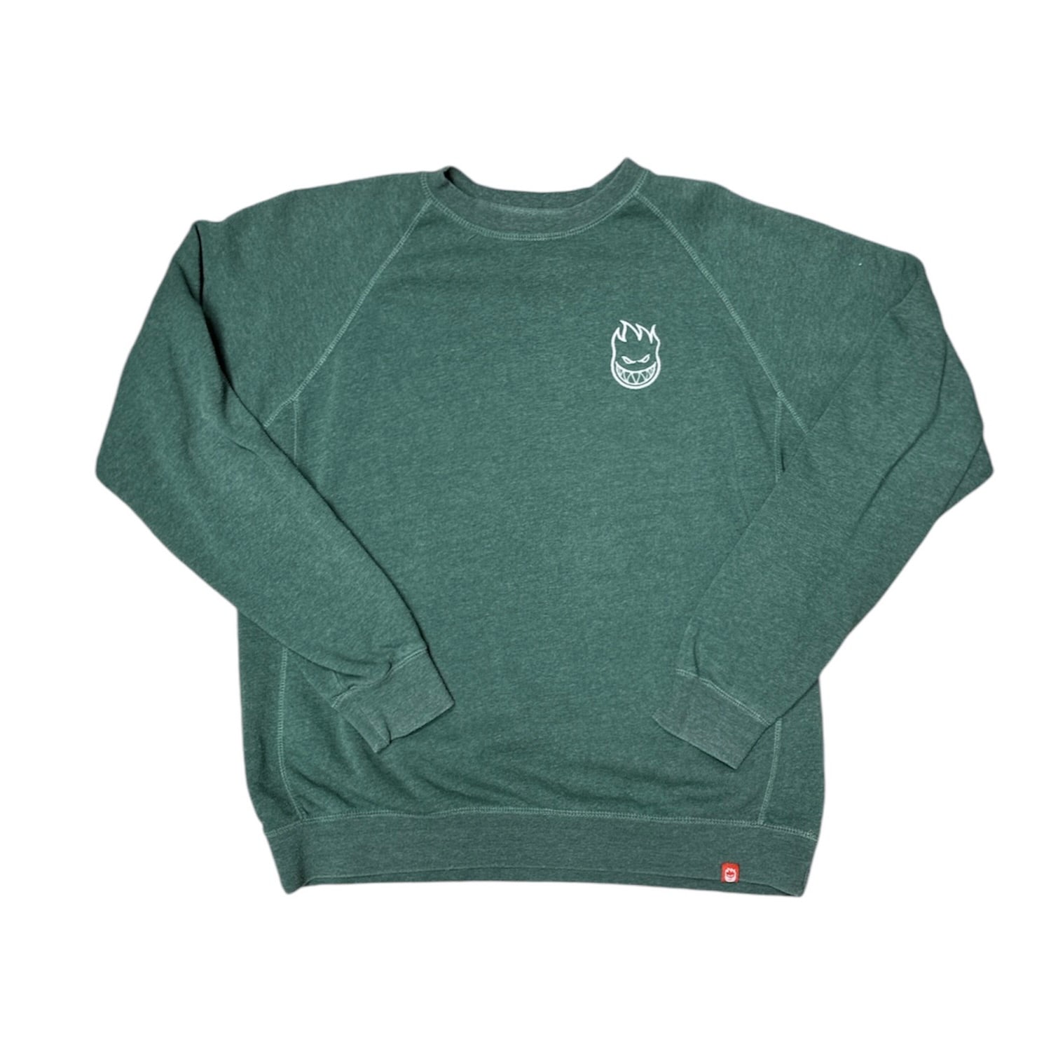 Spitfire Embriodered Crewneck Green