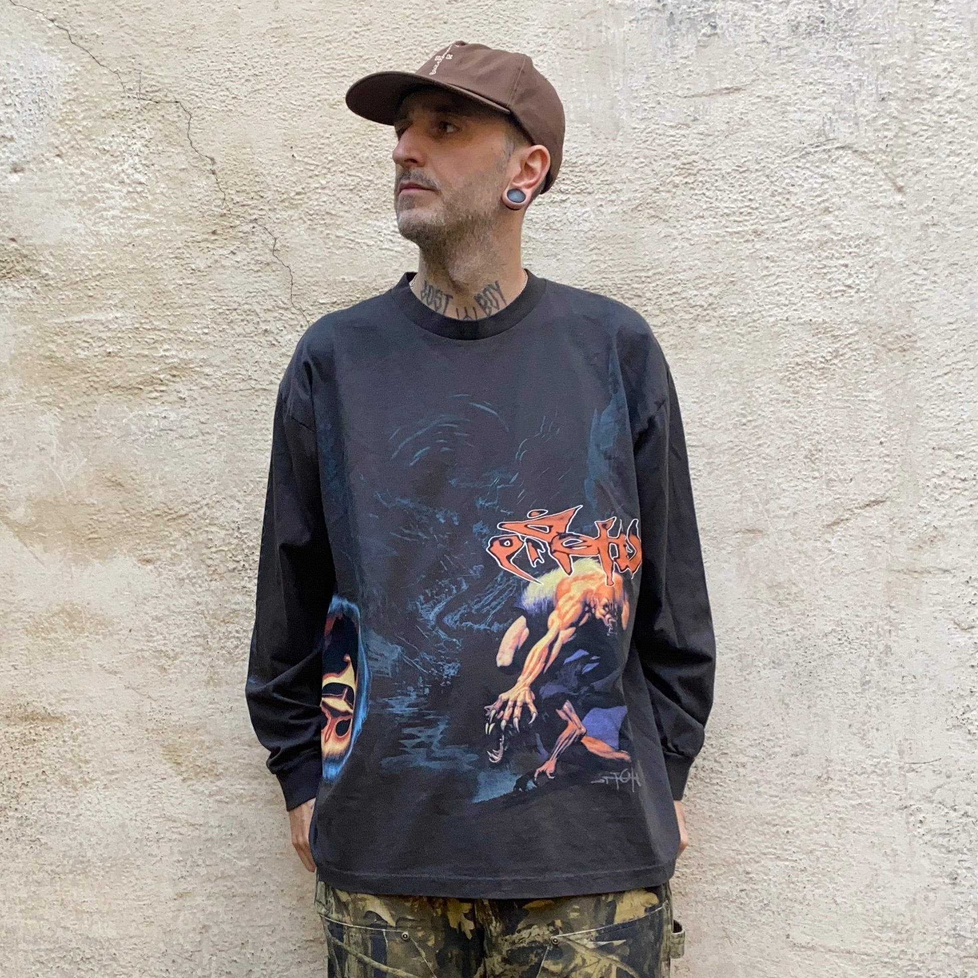 Travis Scott Utopia Circus Maximus 2023 Tour Black Long Sleeve Tshirt