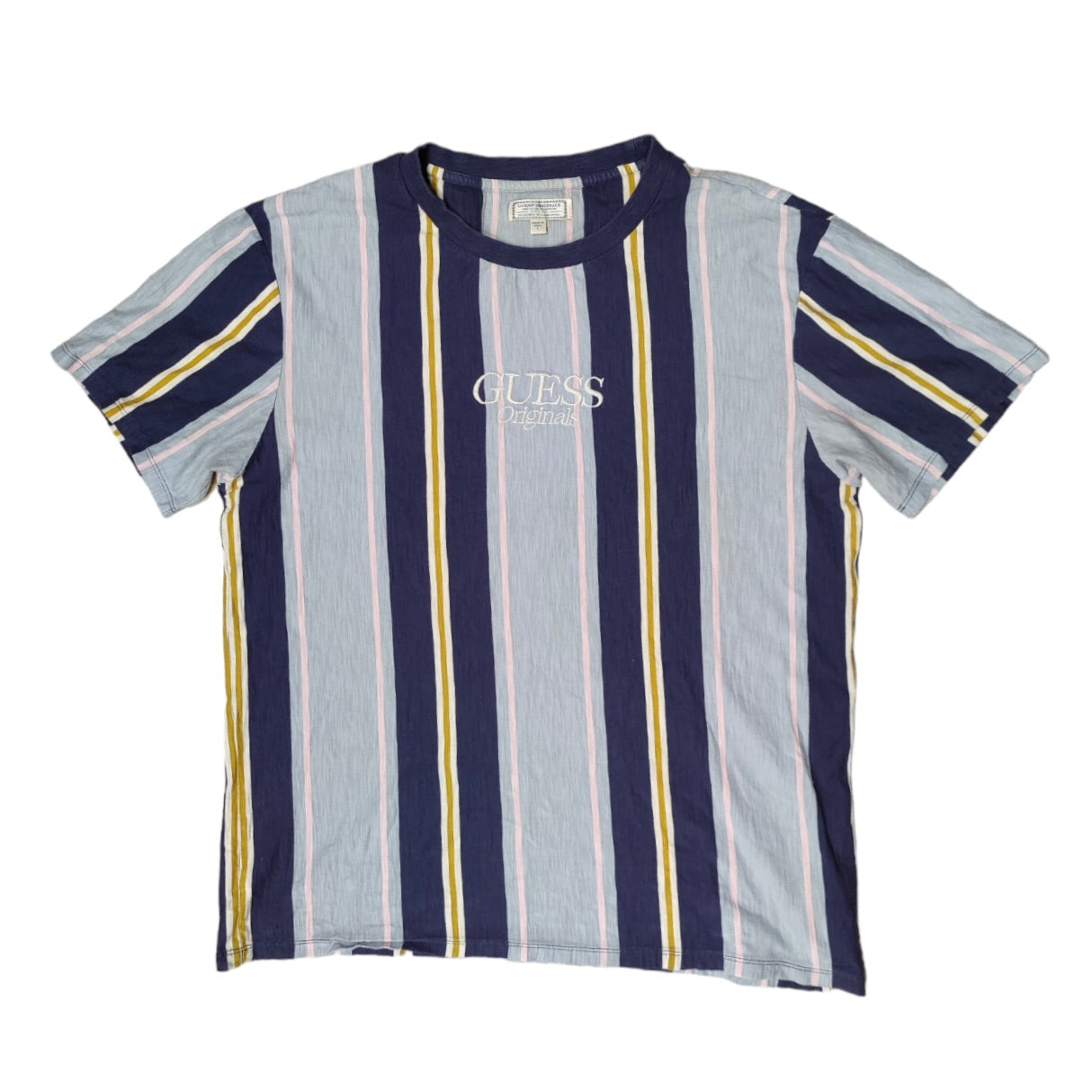 Guess Originals Navy Grey Striped Tshirt
