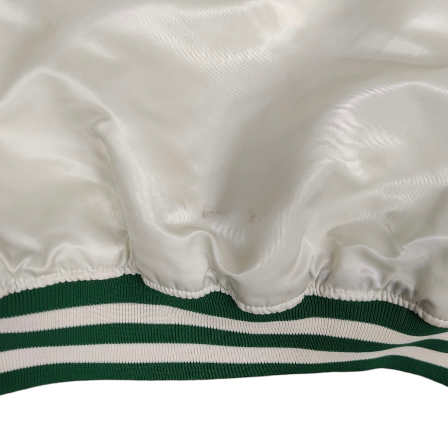 Starter Satin Boston Celtics NBA White Green Jacket