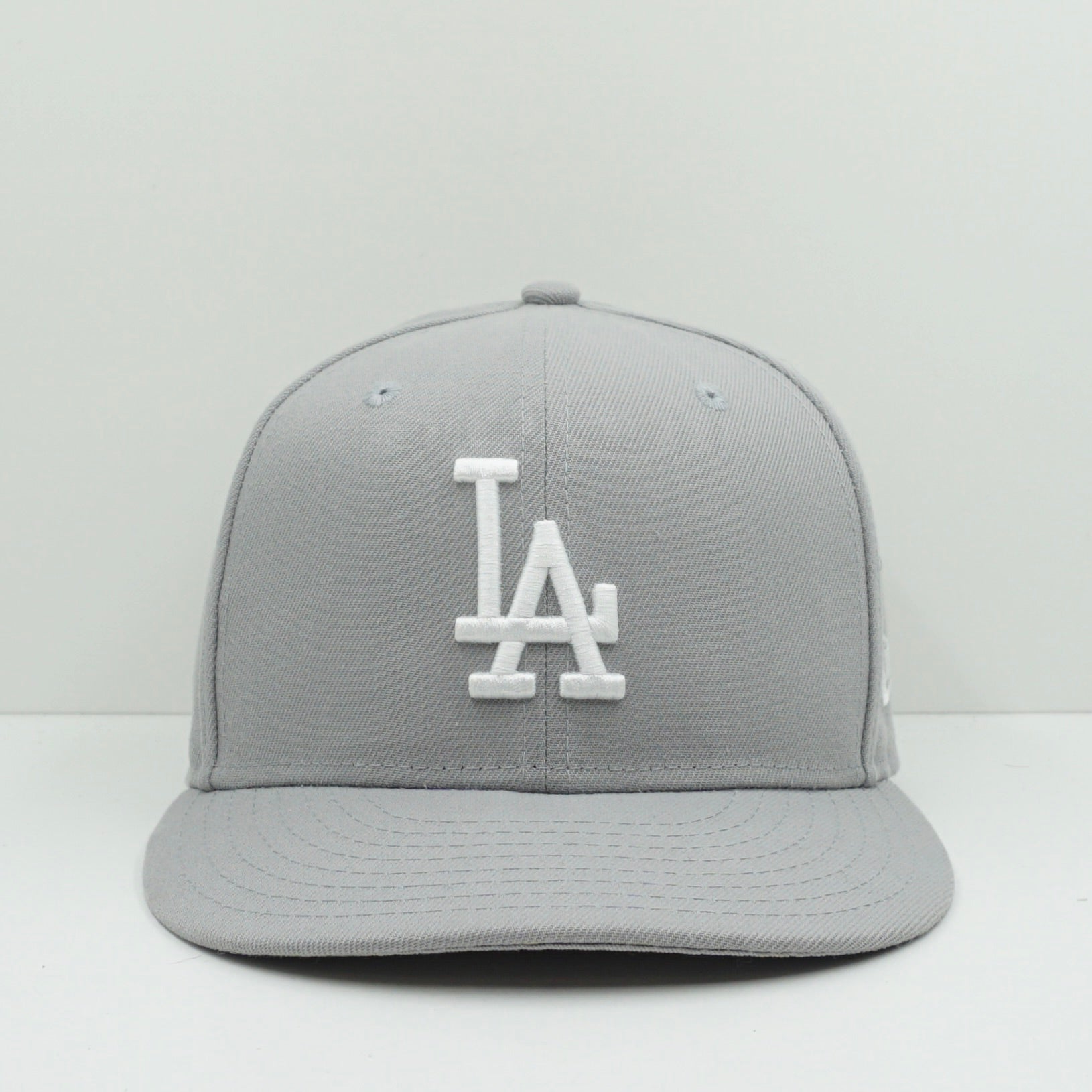New Era LA Dodgers Grey/White Fitted Cap