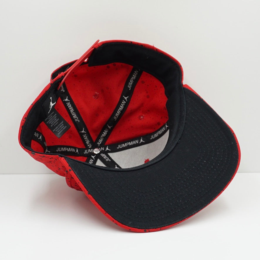 Jordan Red Speckle Print Snapback Cap