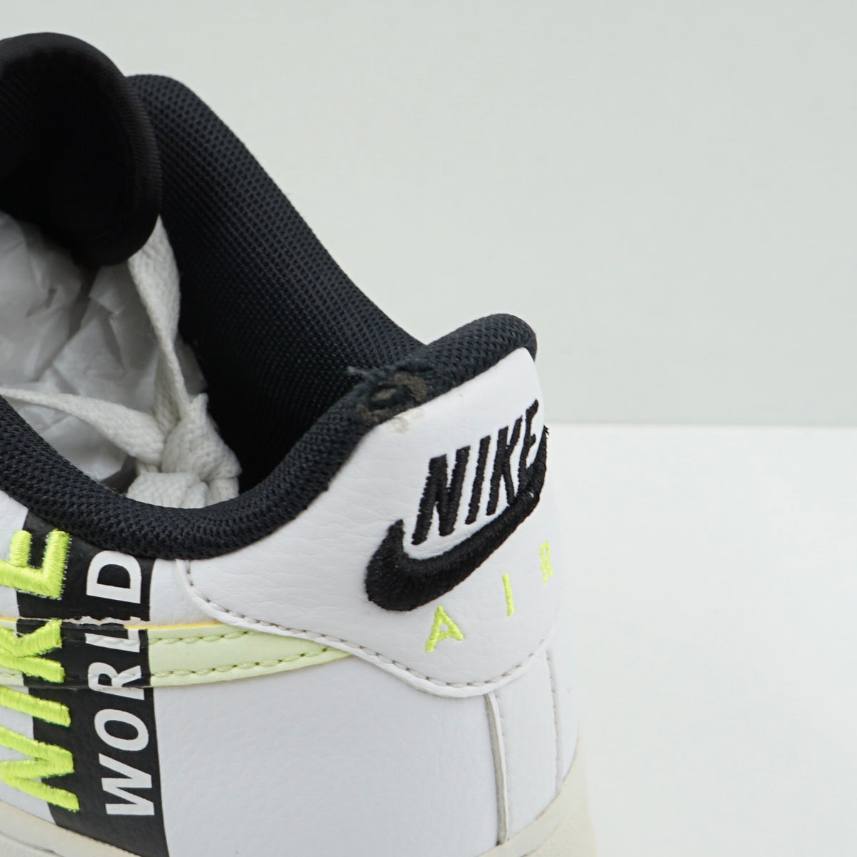 Nike Air Force 1 Low Worldwide White Barely Volt (GS)